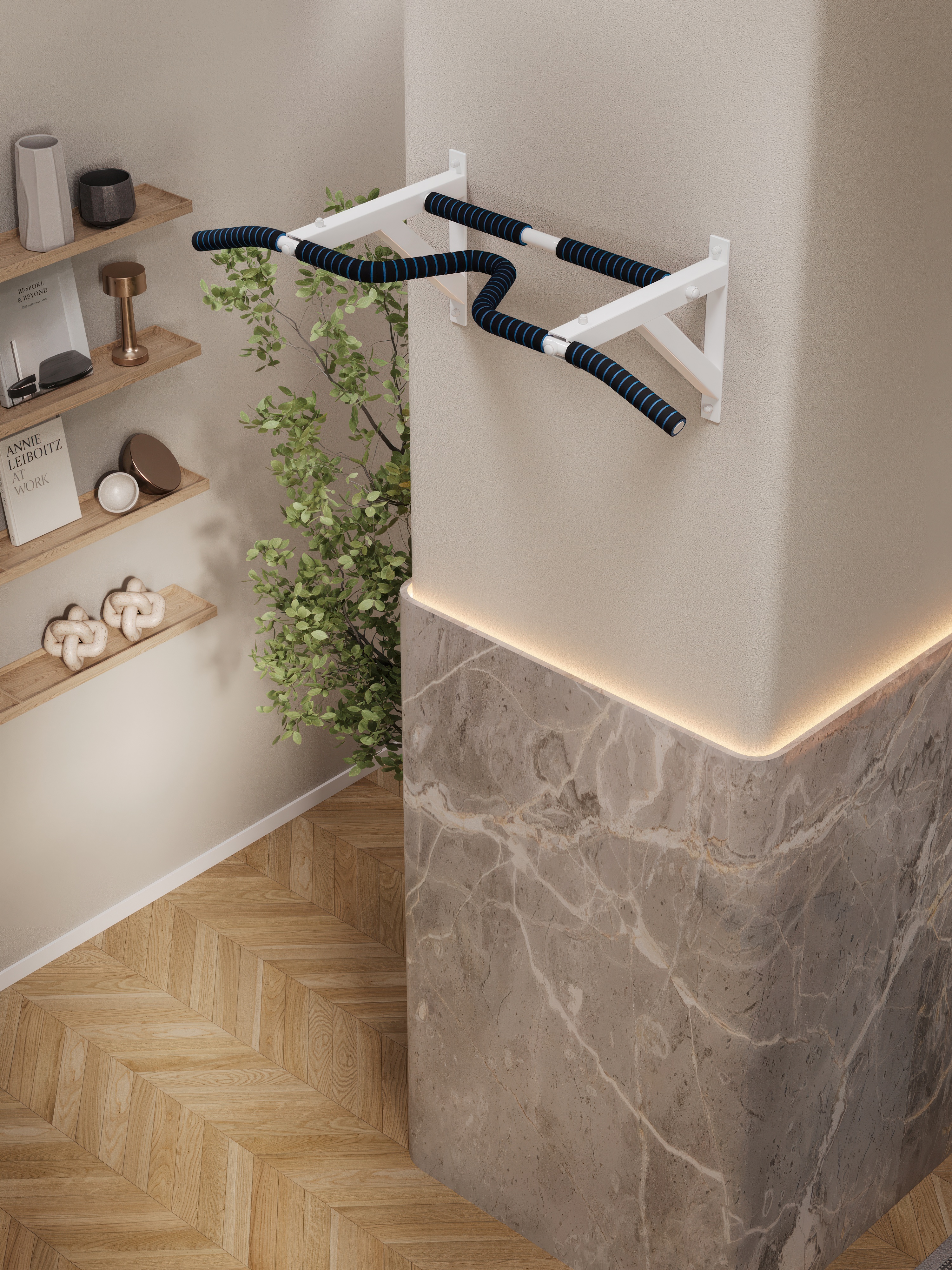 Турник настенный VENOM COMFORT с неопреновыми ручками - фото 8