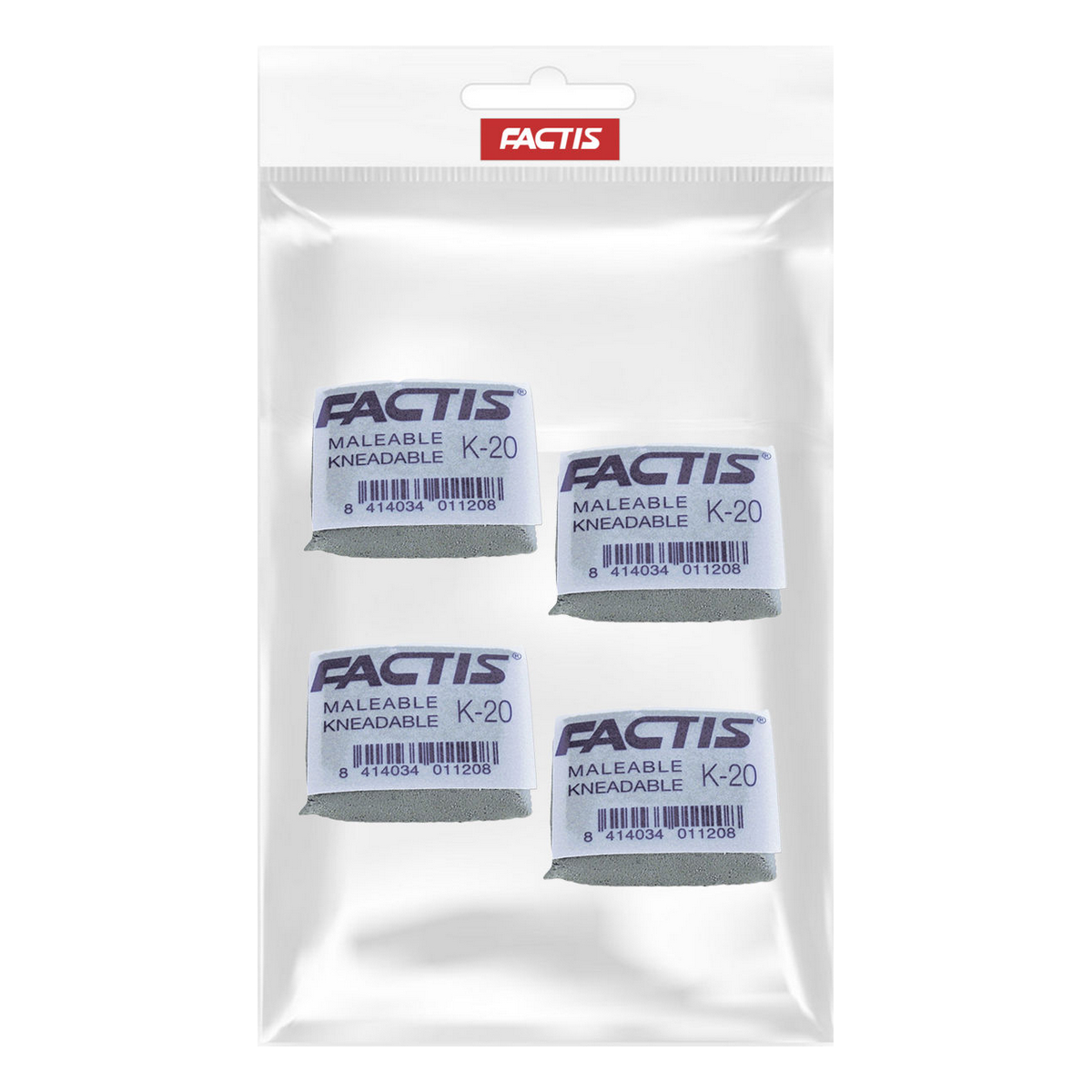 Ластик FACTIS 4 шт. - фото 5