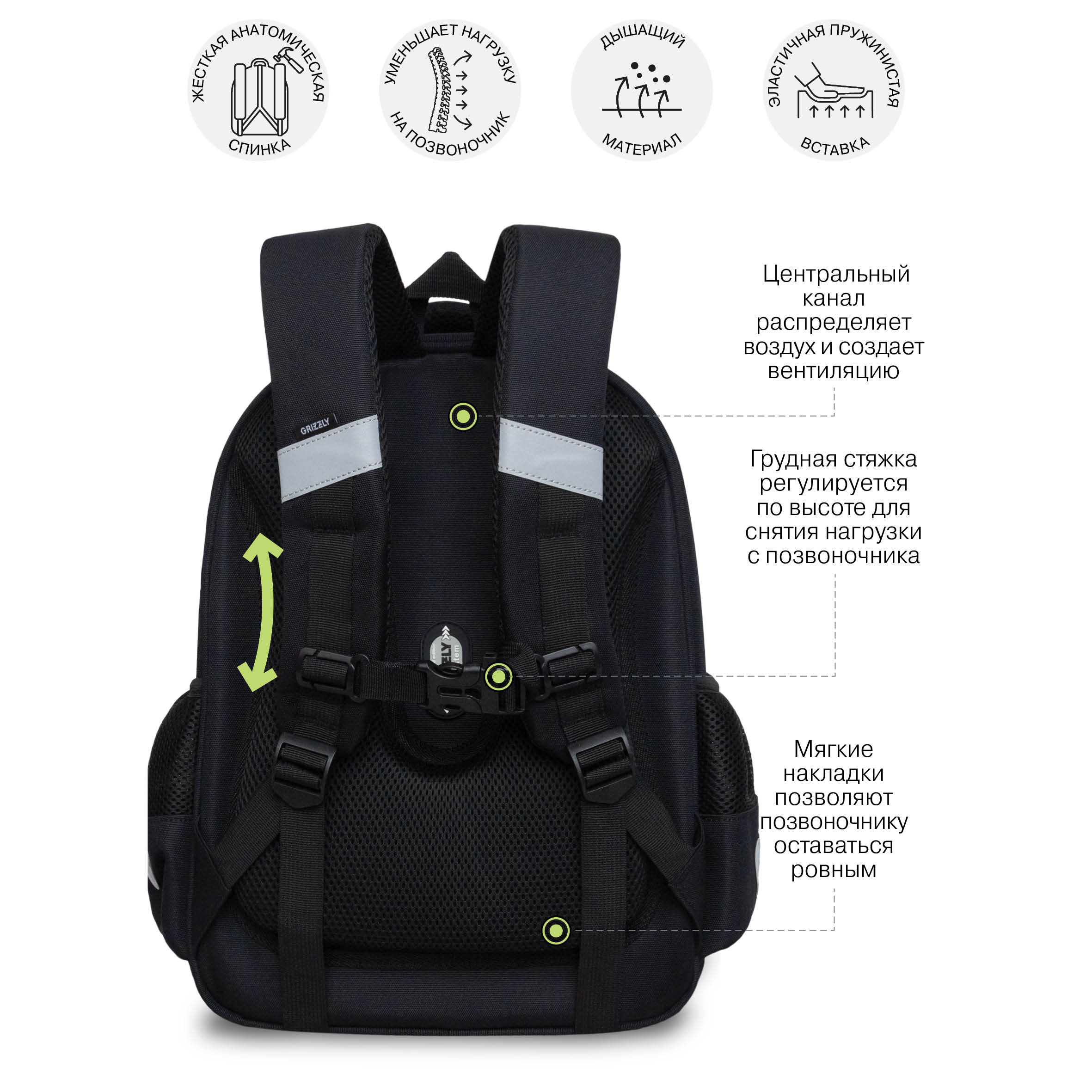 Ранец Grizzly Для девочки - фото 9