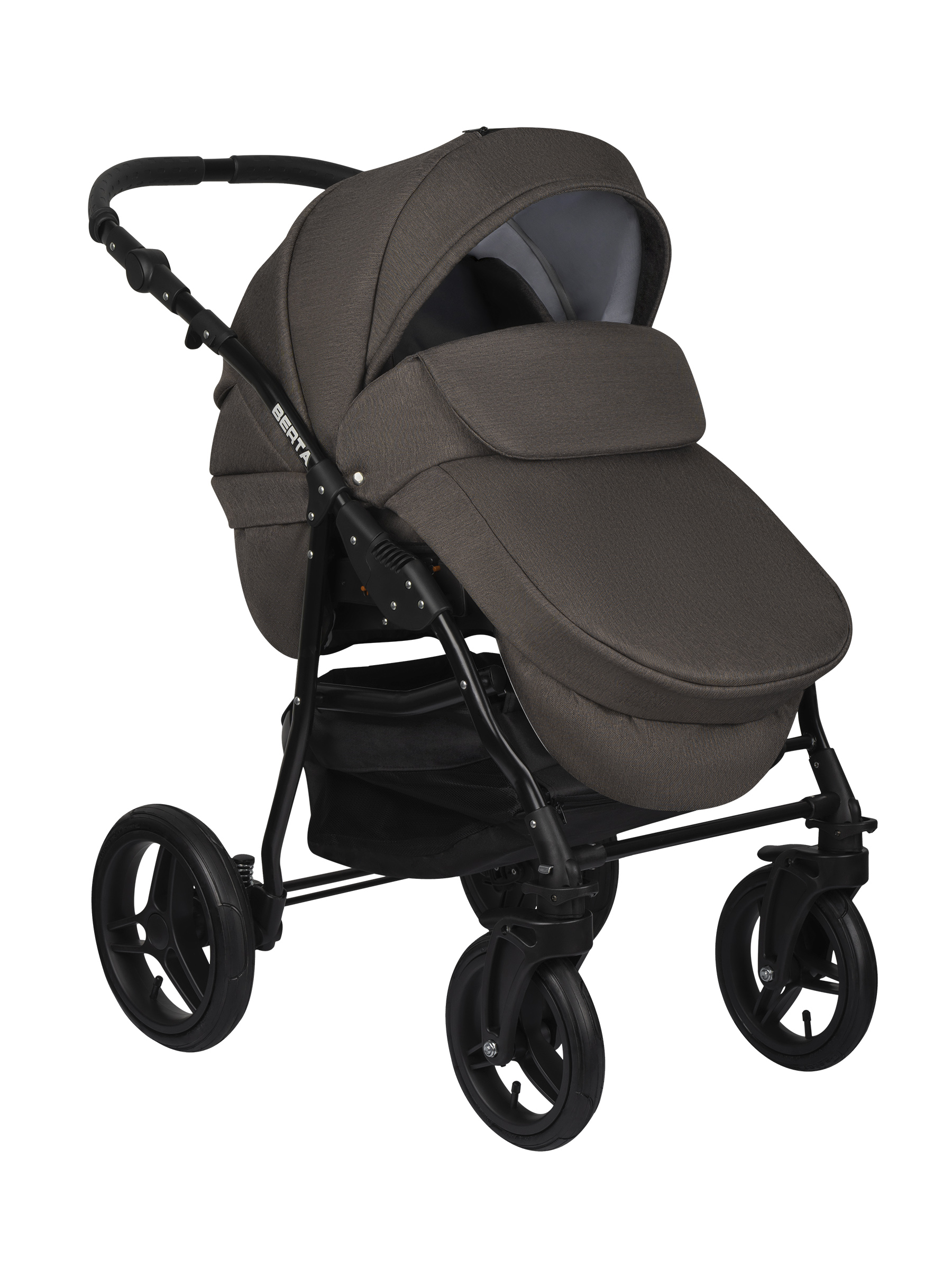 Коляска 3в1 Alis Berta 11 светло-коричневый - фото 5