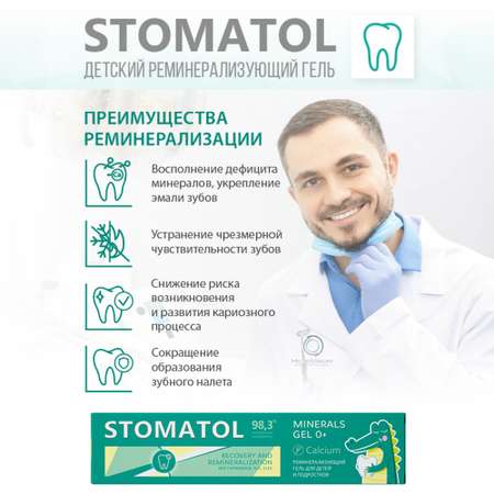 Зубной гель STOMATOL с фтором