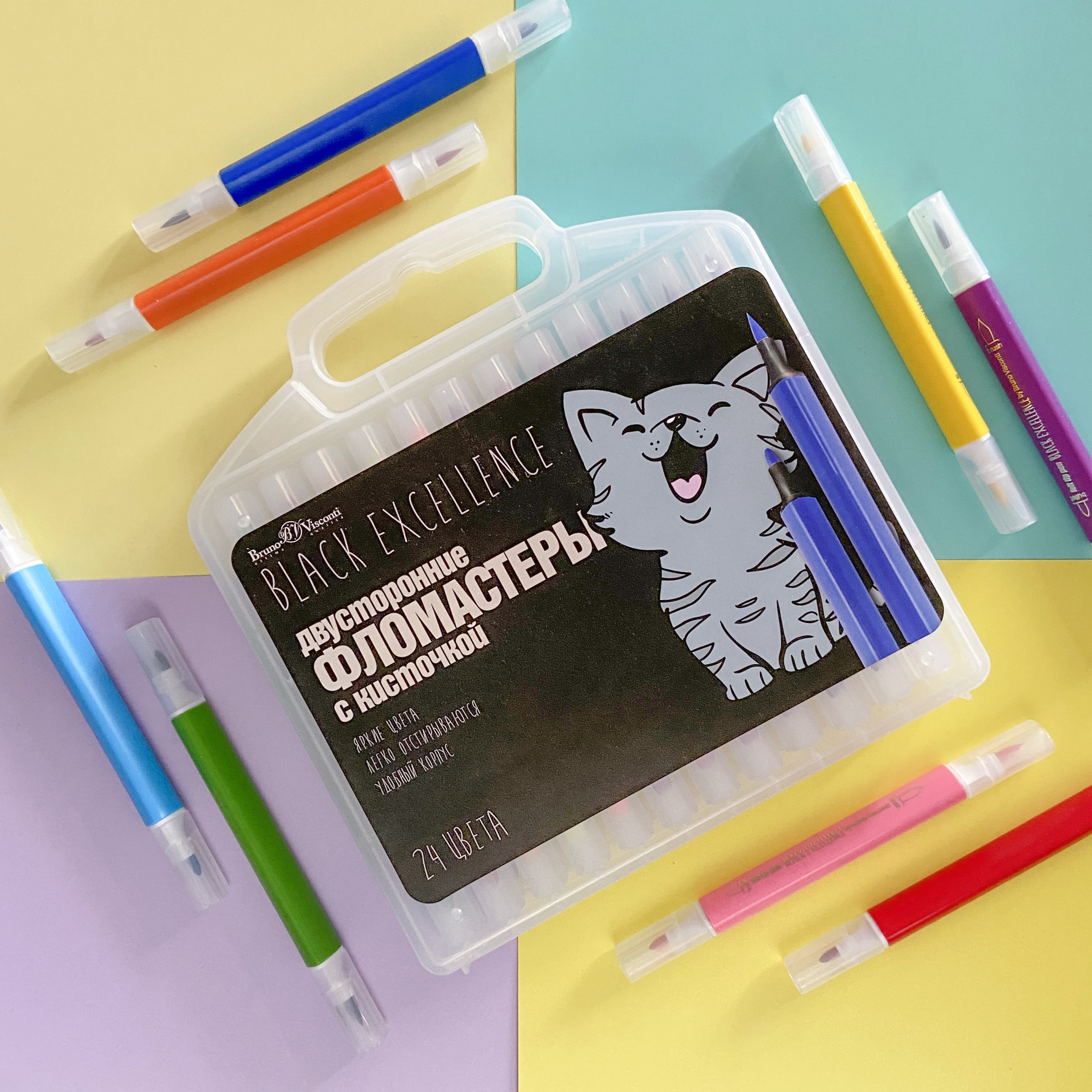 Фломастеры Bruno Visconti 24 шт. - фото 15