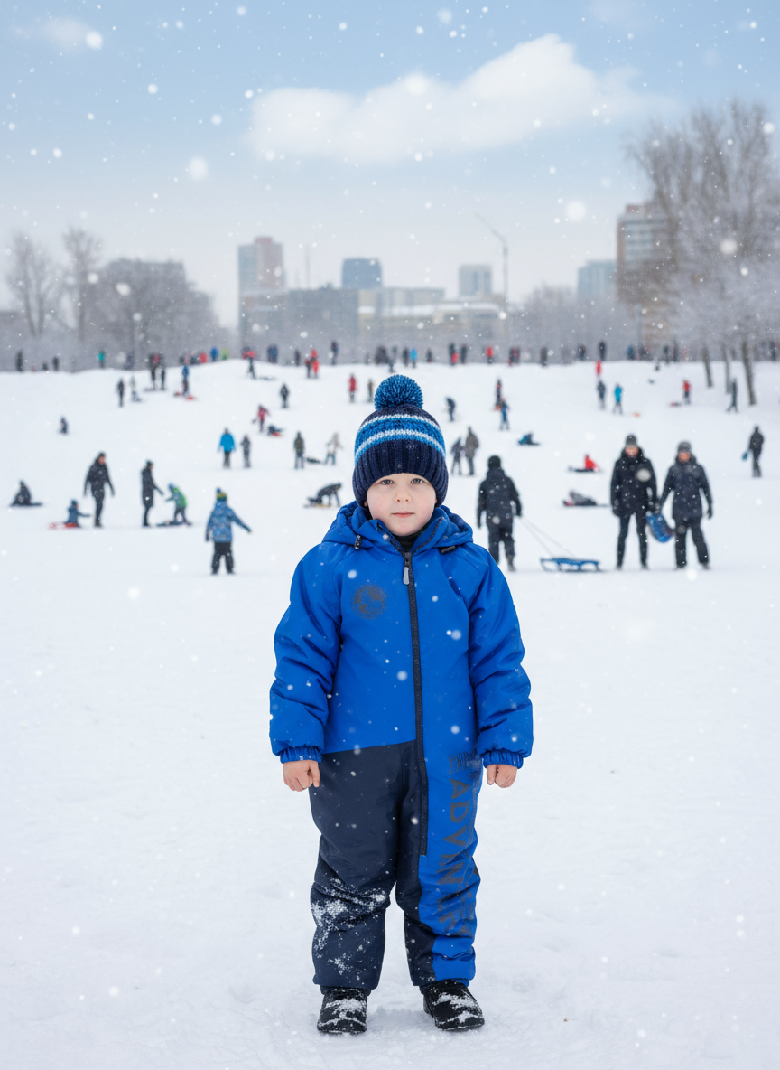 Комбинезон Arctic kids 30-038 синий - фото 2