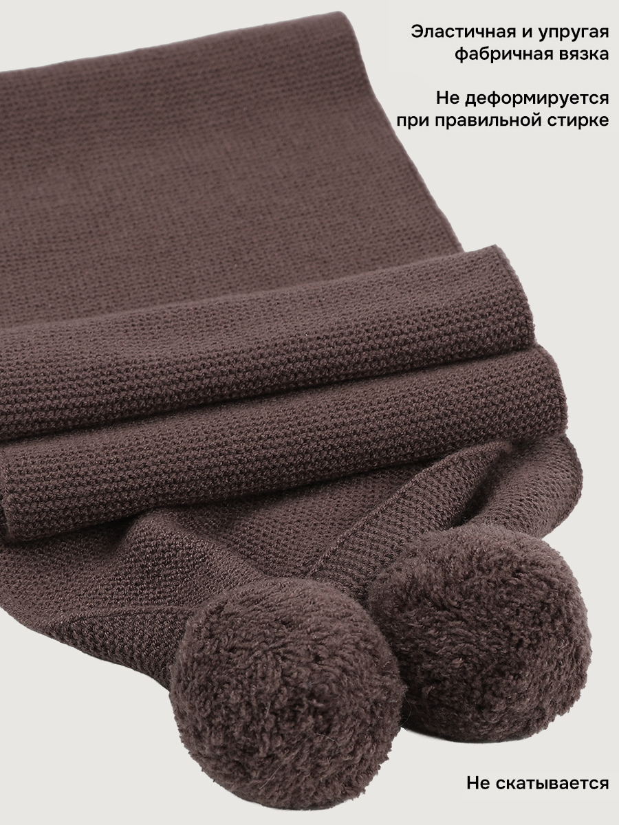 Шарф NIKASTYLE 17м21926 кофе - фото 3