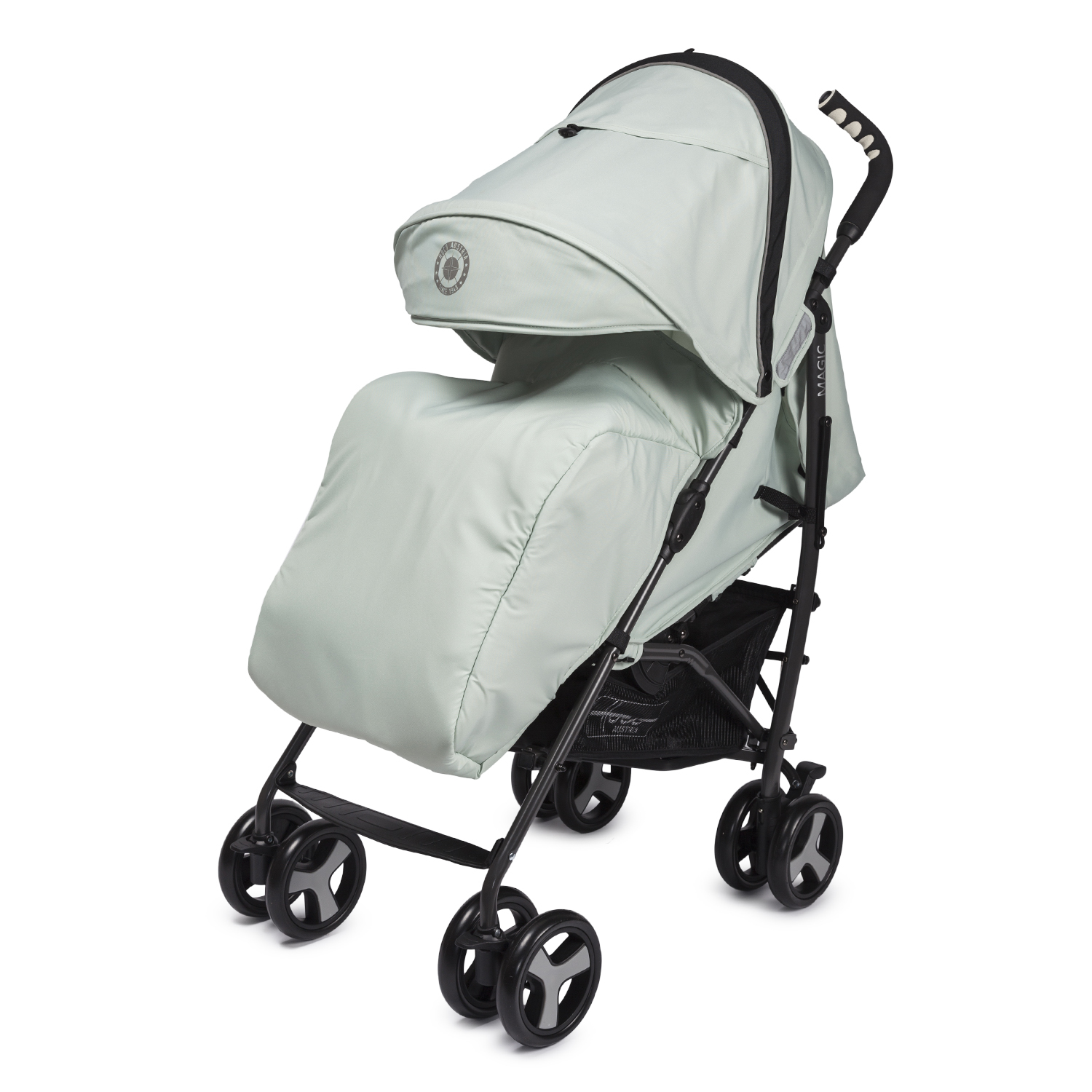 Коляска прогулочная hoco Magic Green lilly серый - фото 1