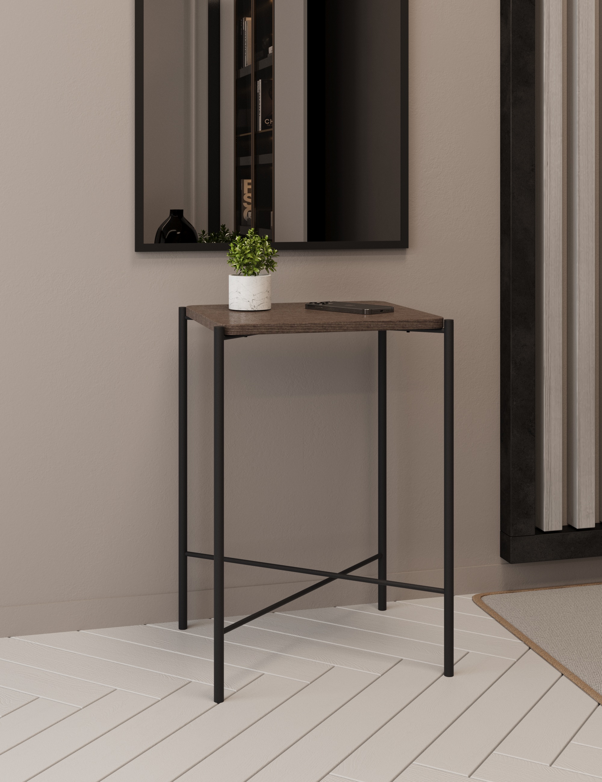 Стол журнальный SLINE Лори Дуб браун - фото 3