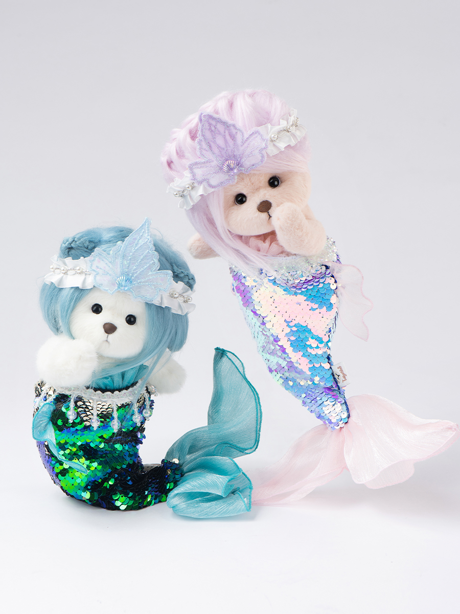 Мягкая игрушка TeddyTales Медвежонок в костюме русалки S - фото 5