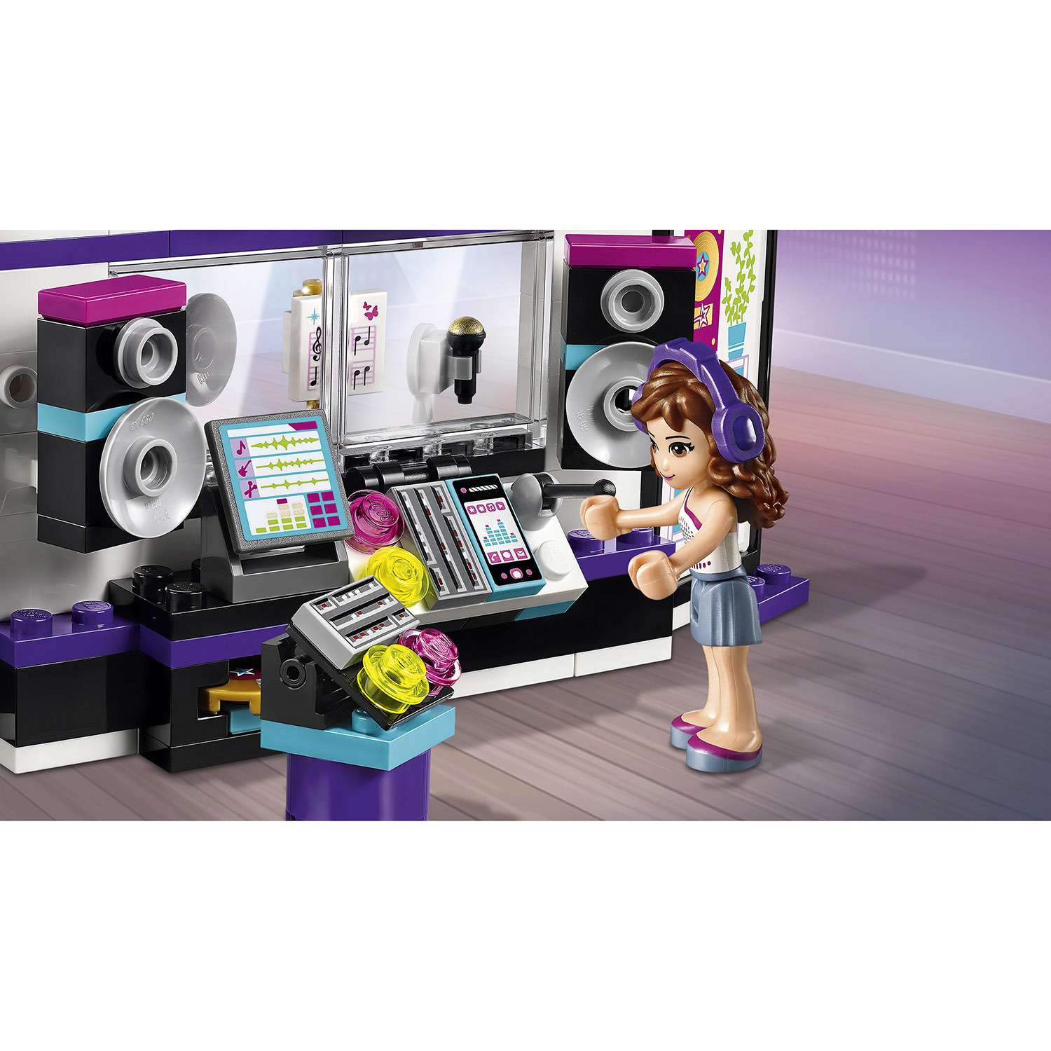 Конструктор LEGO Friends Поп звезда: студия звукозаписи блочный - фото 5