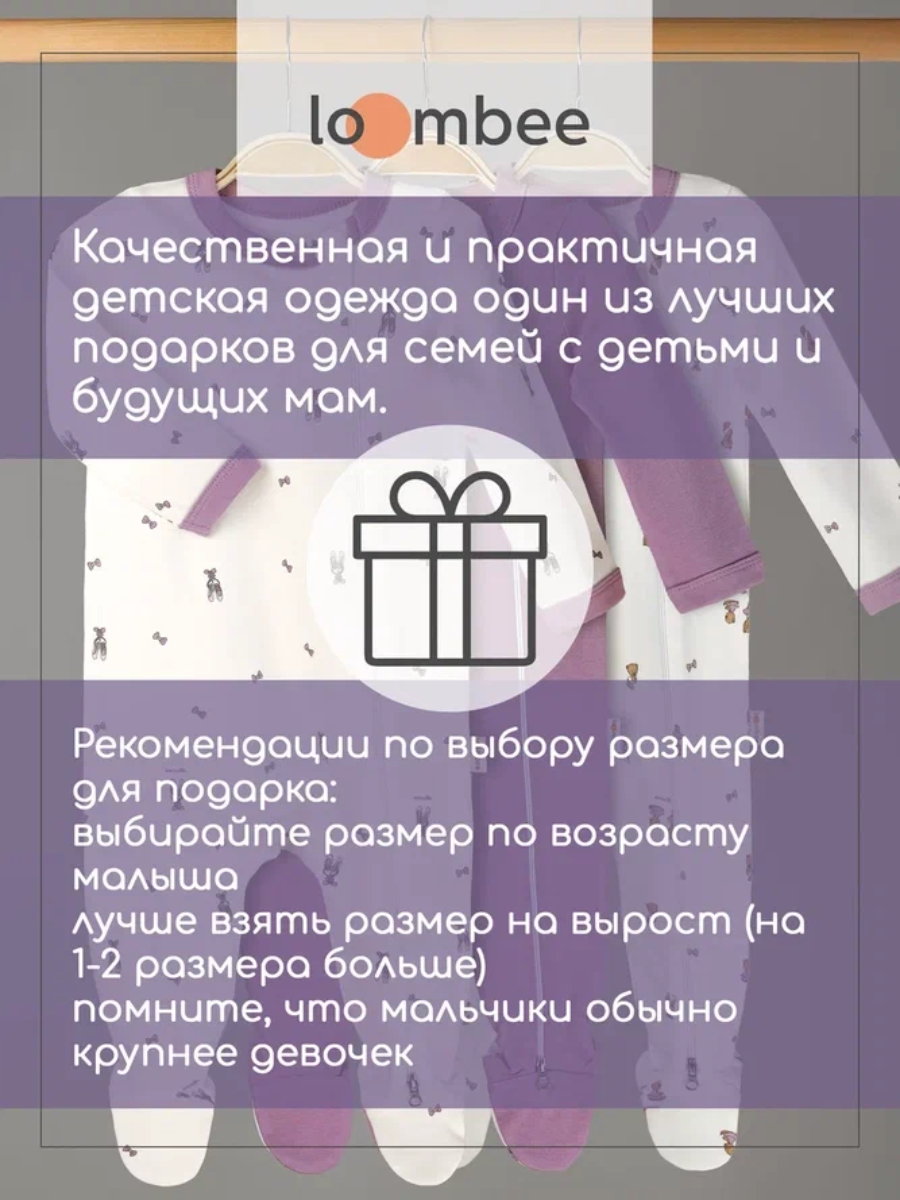Комбинезон 3 шт loombee S-SK-1198 - фото 10