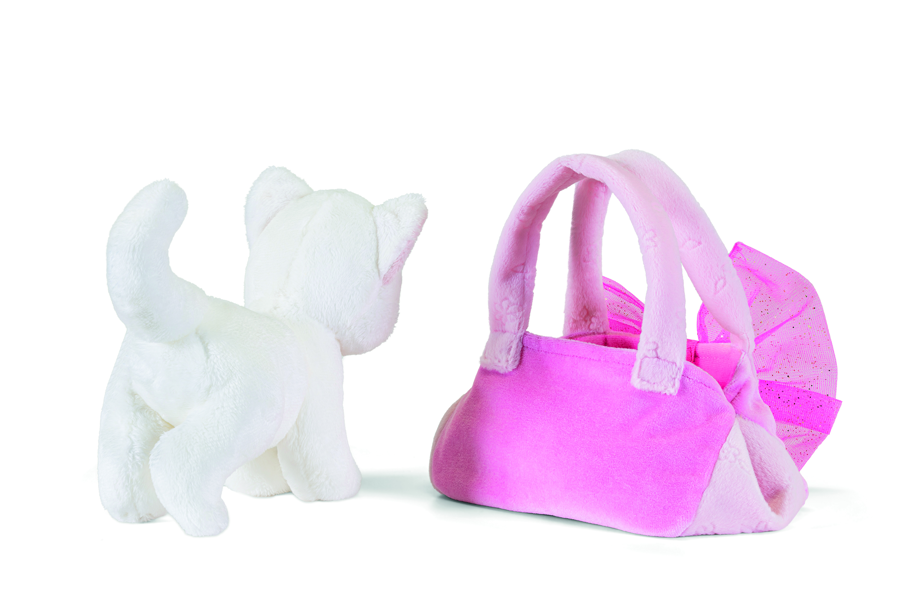 Мягкая игрушка Trudi Кошка с розовой сумочкой 21см - фото 3