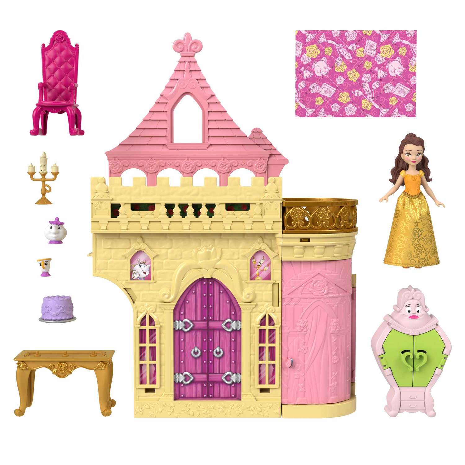 Кукла мини Disney Princess Замок Белль HLW94 - фото 13