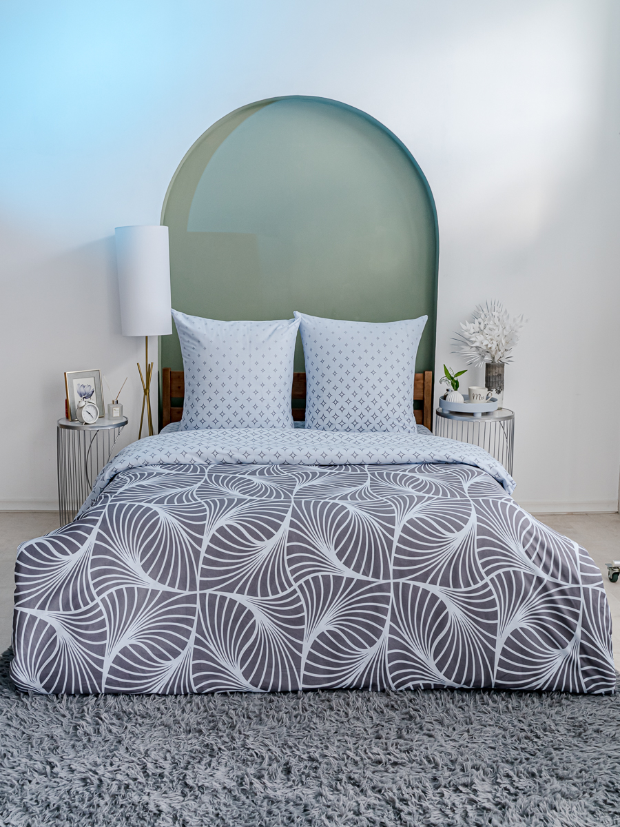 Комплект постельного белья LOVEBERRY Мужская геометрия двуспальный 4 предм. - фото 2