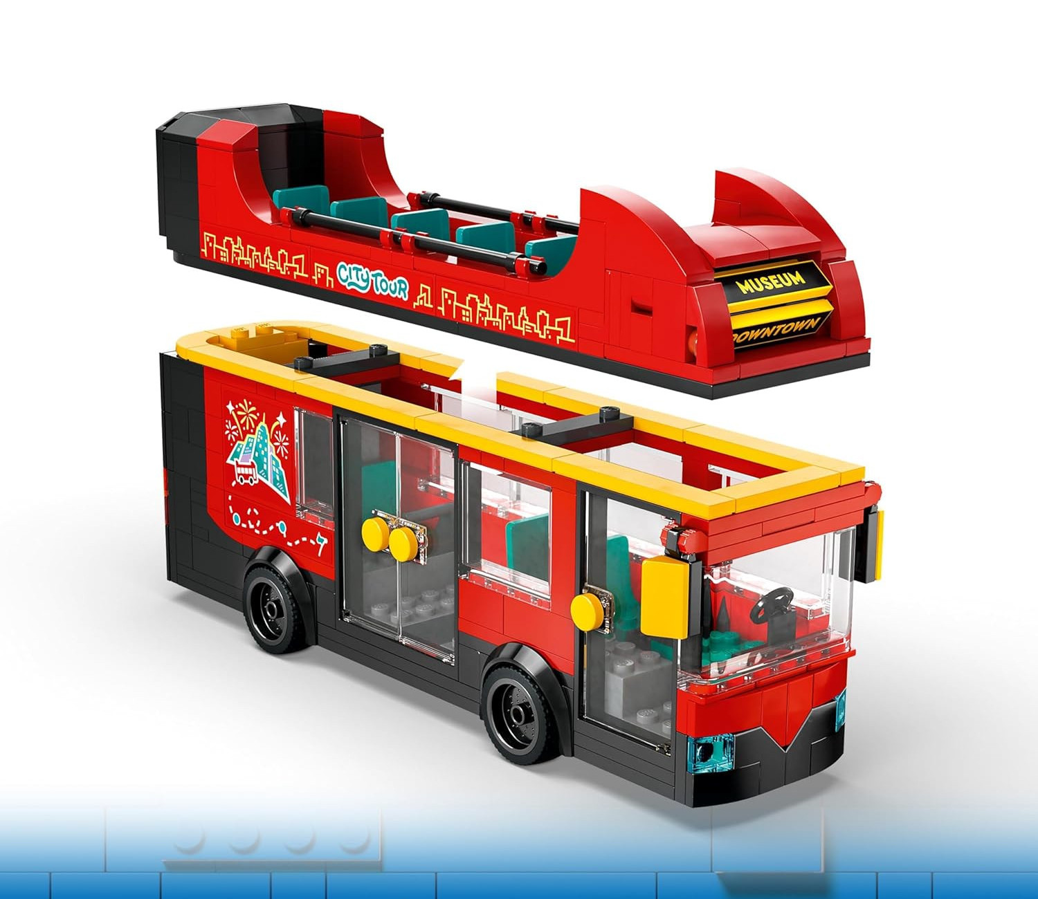 Конструктор LEGO City Double-Decker Sightseeing Bus 384 дет. - фото 5