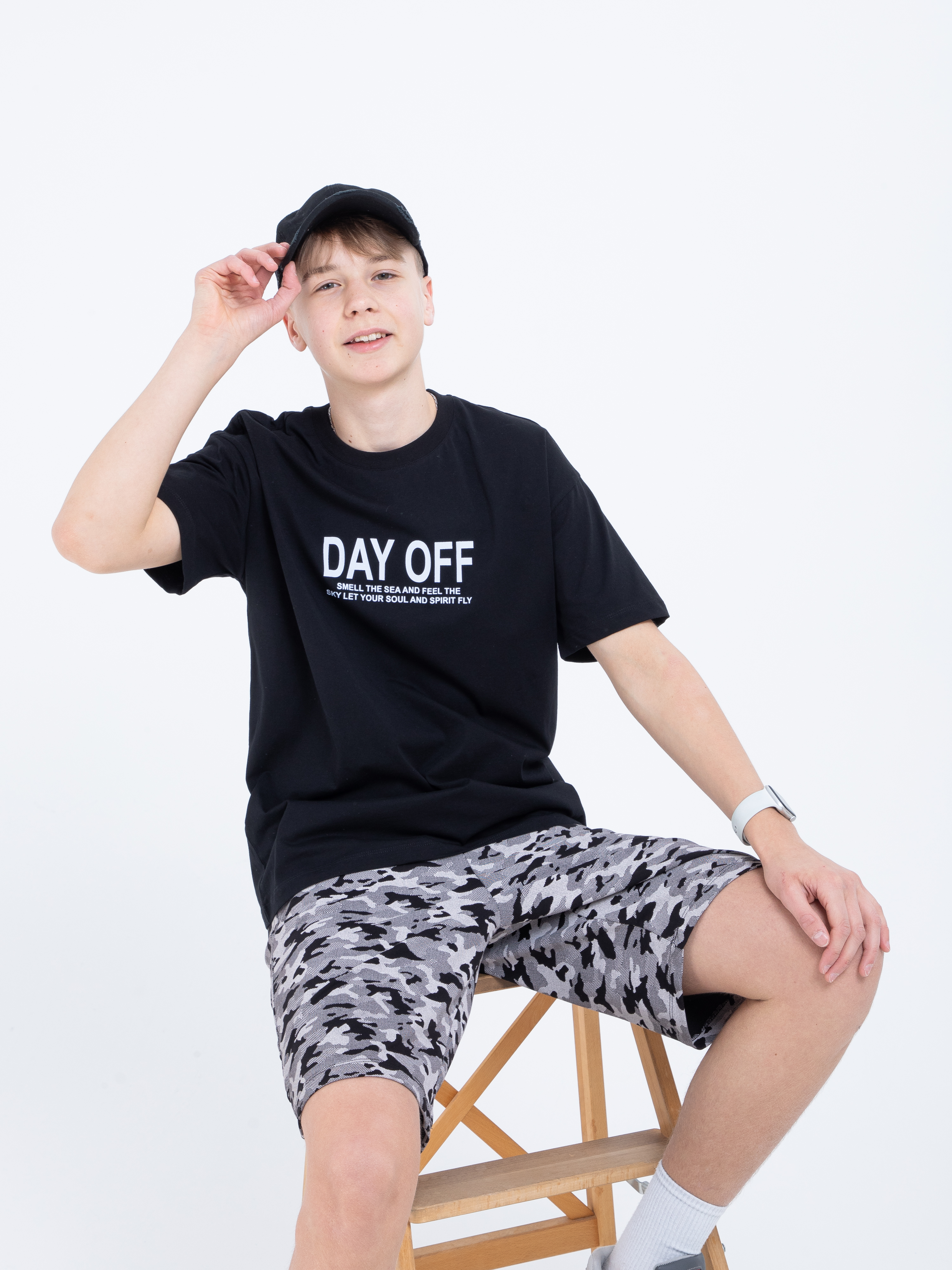 Футболка STELLA MODA 11217_черный - фото 1