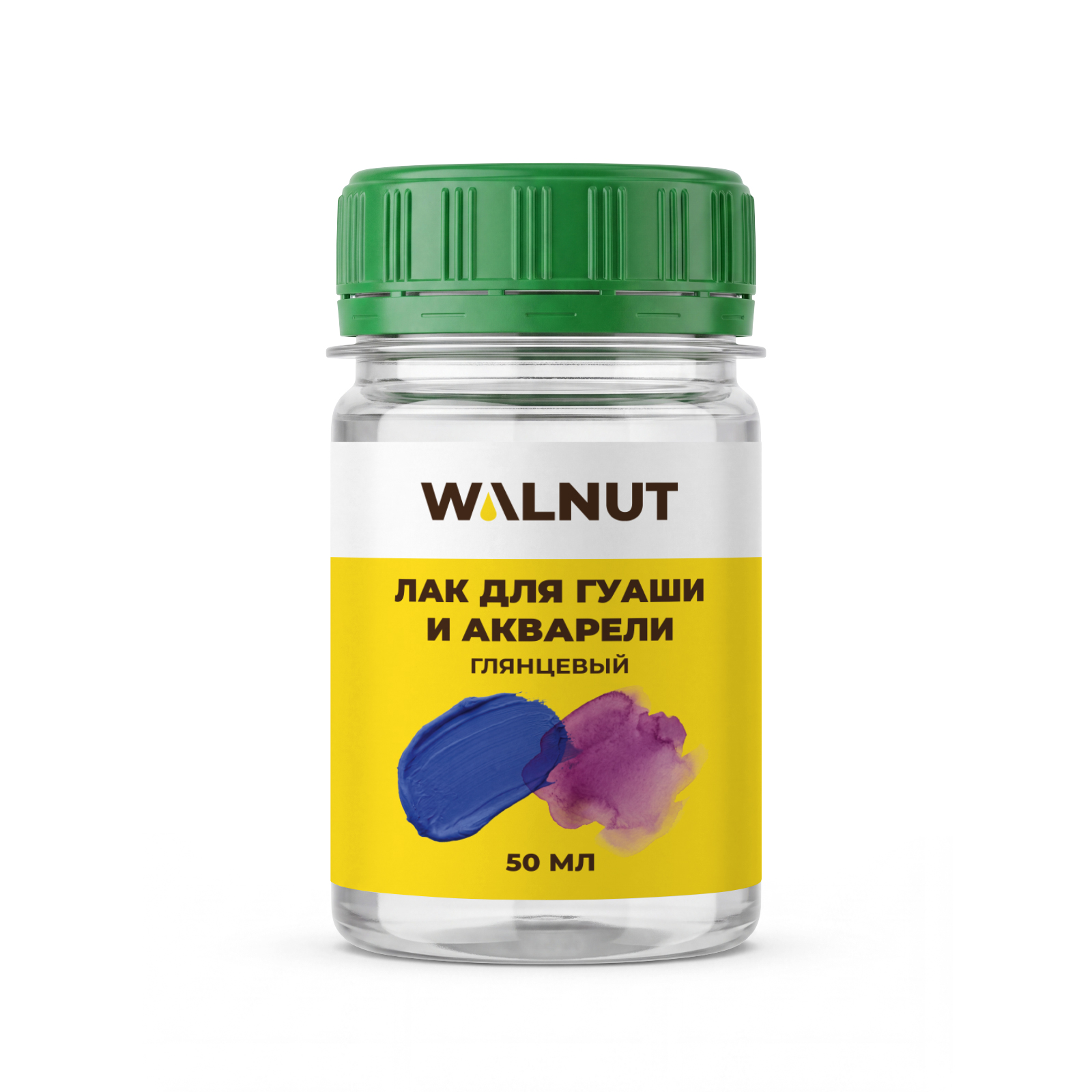 Лак глянцевый стекловидный WALNUT для художника гуаши и акварели 50 мл - фото 10