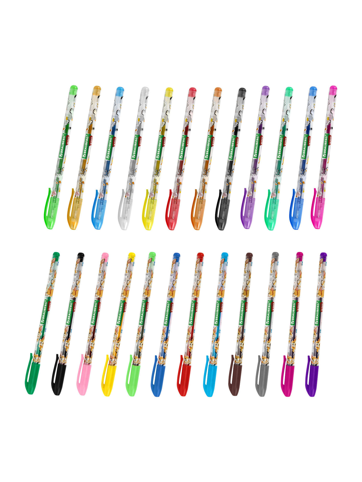 Ручка гелевая Brauberg 24 шт. - фото 10