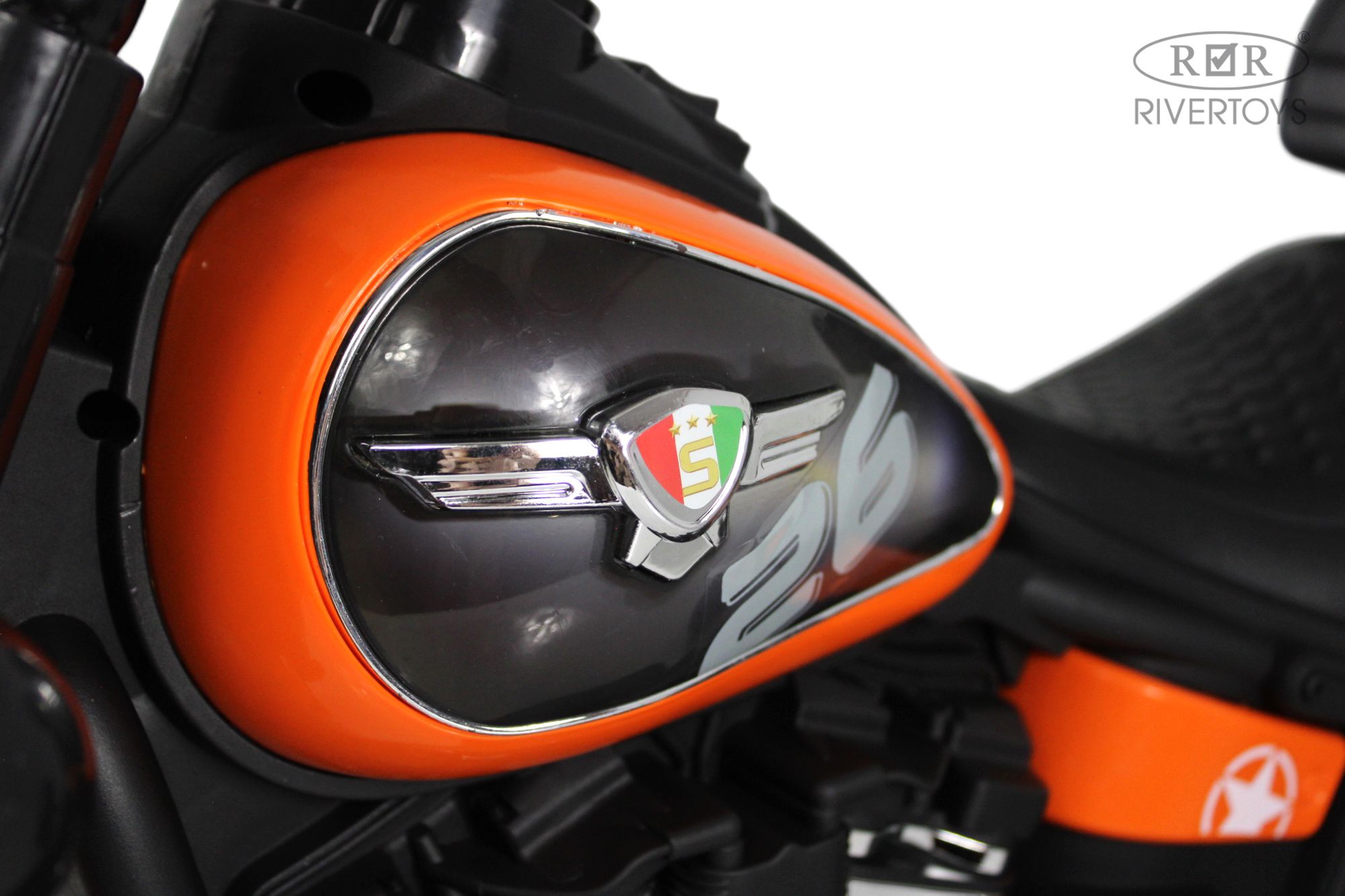 Электромобиль RIVERTOYS G500GG-ORANGE - фото 8