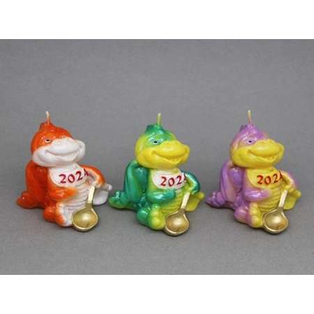 Свеча Дракон с ложкой (60х65х85 вес 65 гр)