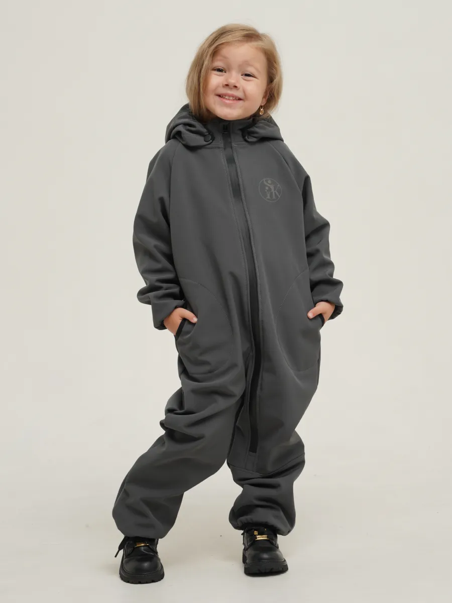 Комбинезон Супер Пупс Комб/сф/окант/темно-серый - фото 16