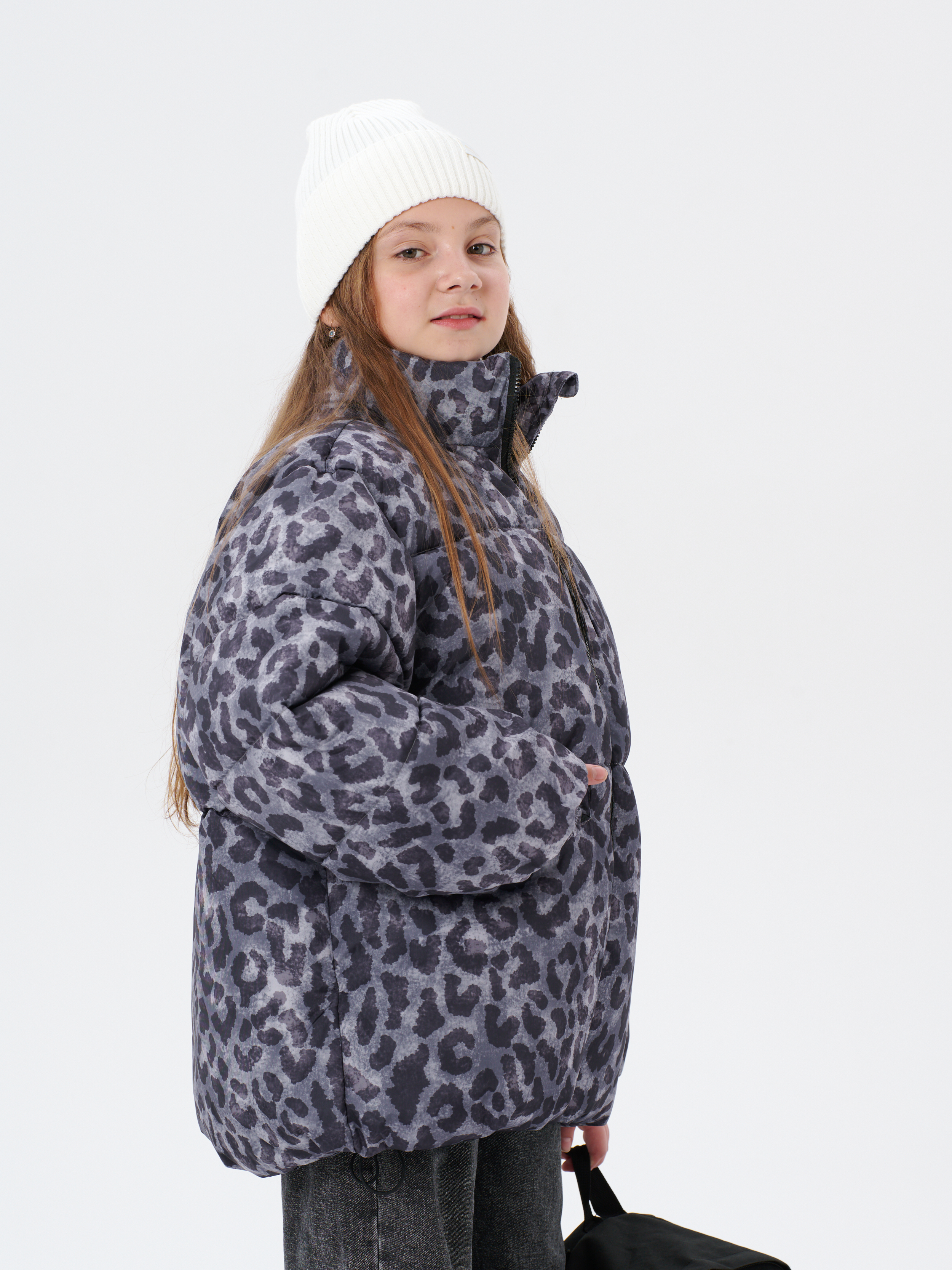 Куртка КрутышОк Т-066 серый леопард - фото 31