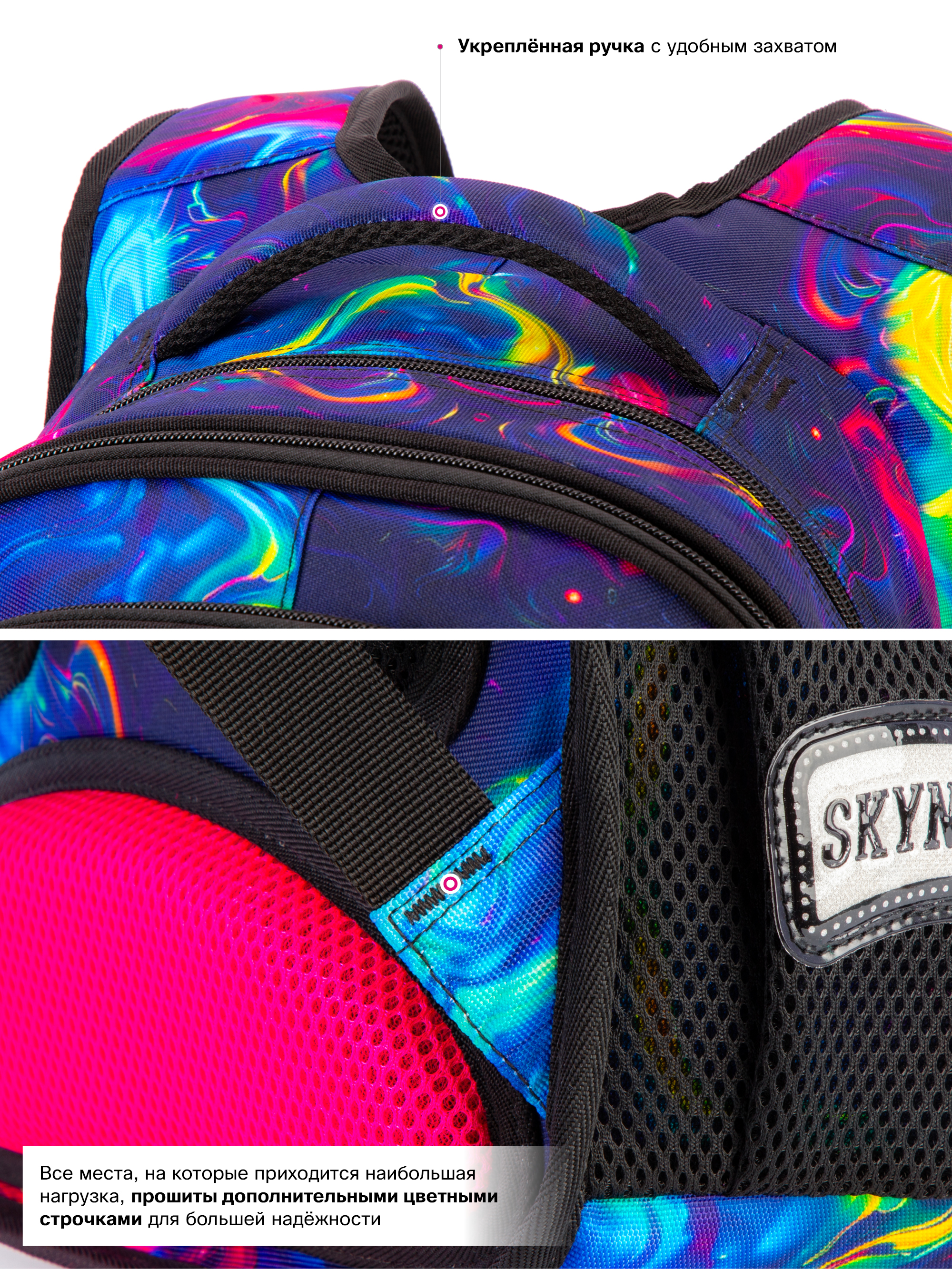 Рюкзак SkyName 1-4 класс, набор 4 в 1 - фото 14