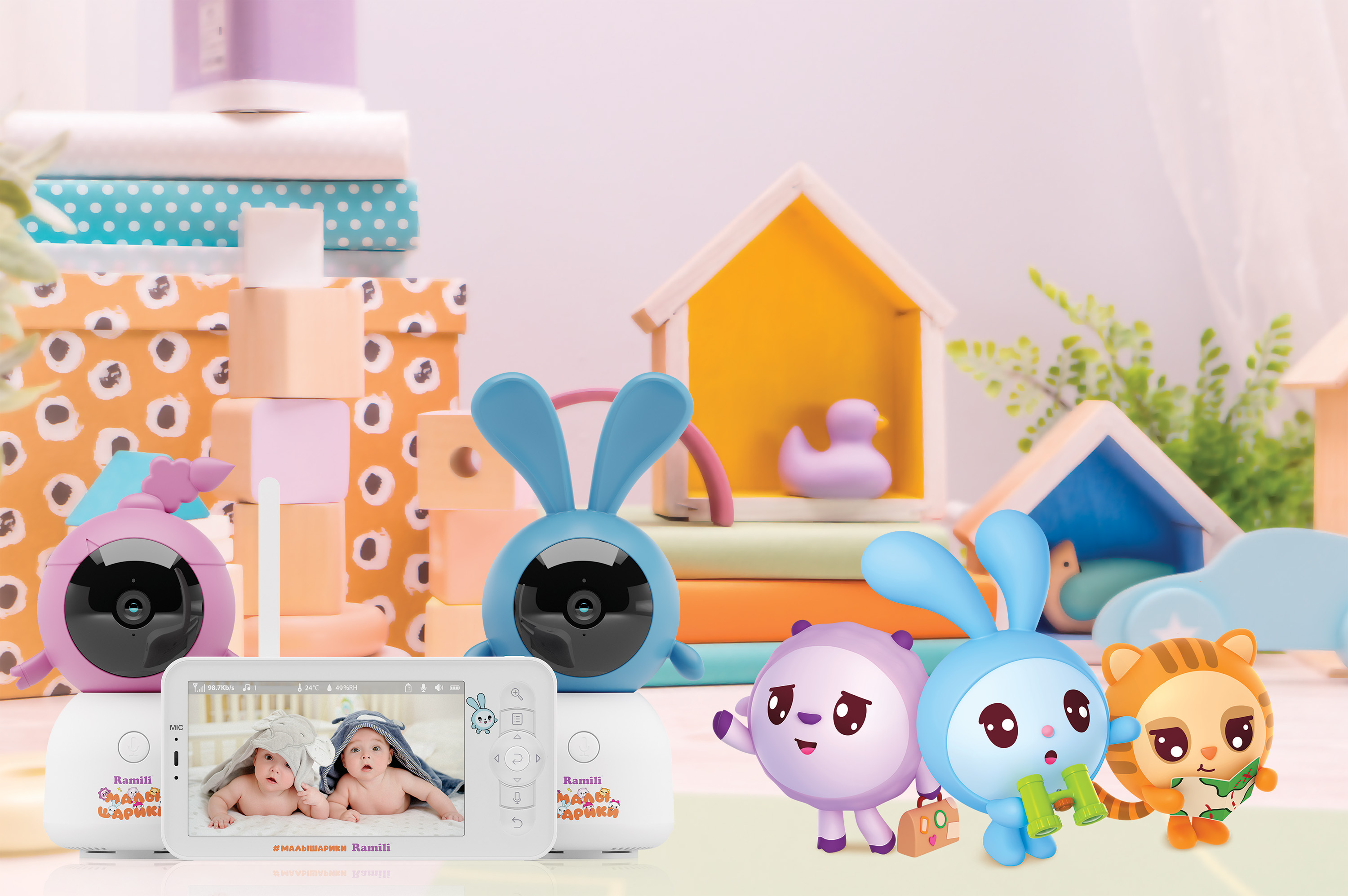 Видеоняня Ramili Малышарики Нюша и Крошик - фото 17