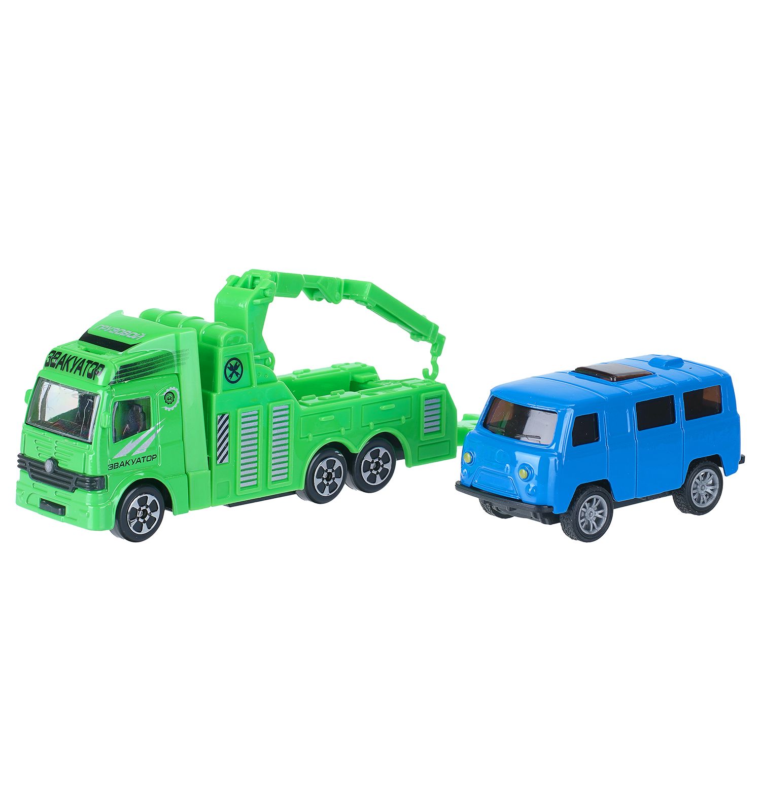 Игровой набор Технопарк УАЗ 452 +Эвакуатор 416408 - фото 1