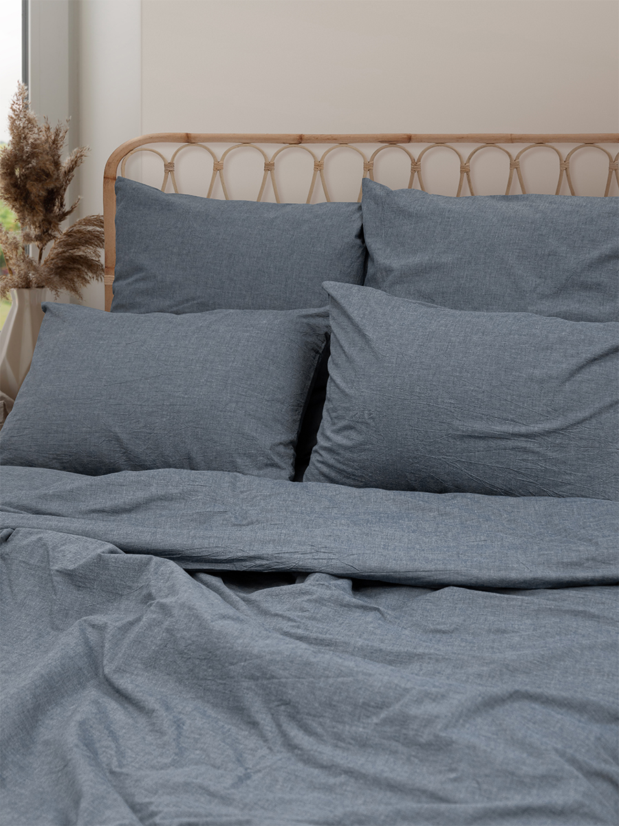 Комплект постельного белья BRAVO Organic джинса 6 предм. - фото 7