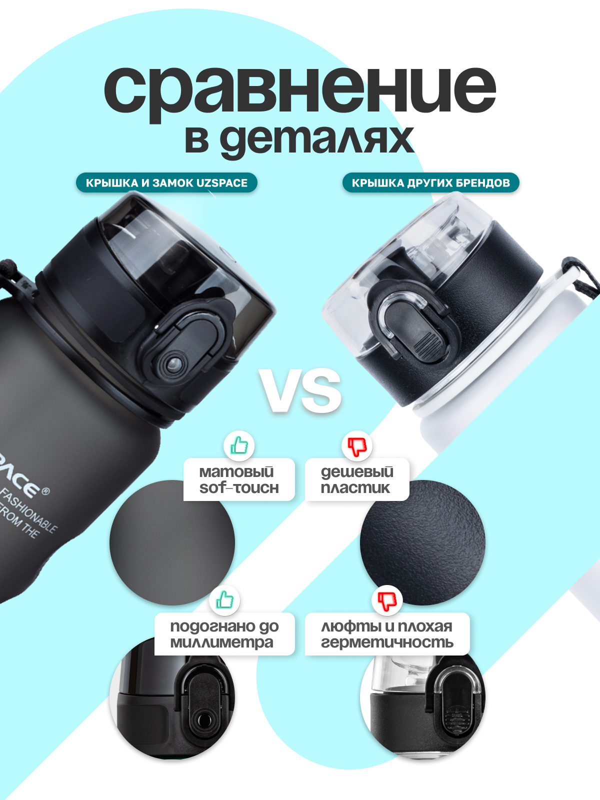 Бутылка UZSPACE 500 мл - фото 5