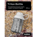 Бутылка Bobber Tritan светло-серый 590 мл