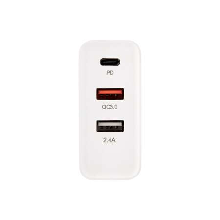 Зарядное устройство REXANT 2 USB и Type-C с переходниками