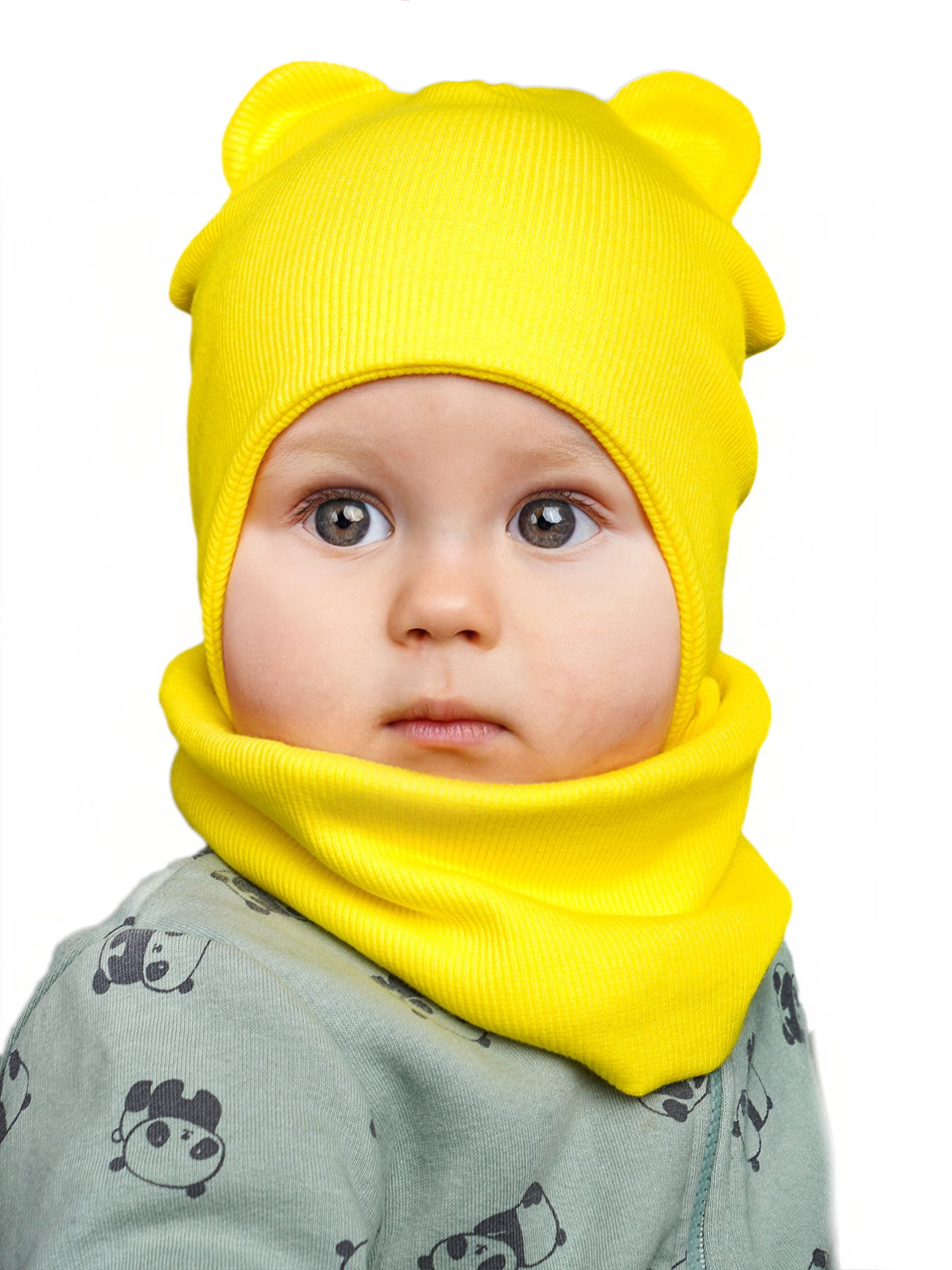 Шапка и снуд ПриКиндер U-A_233980 Цвет: Желтый - фото 10