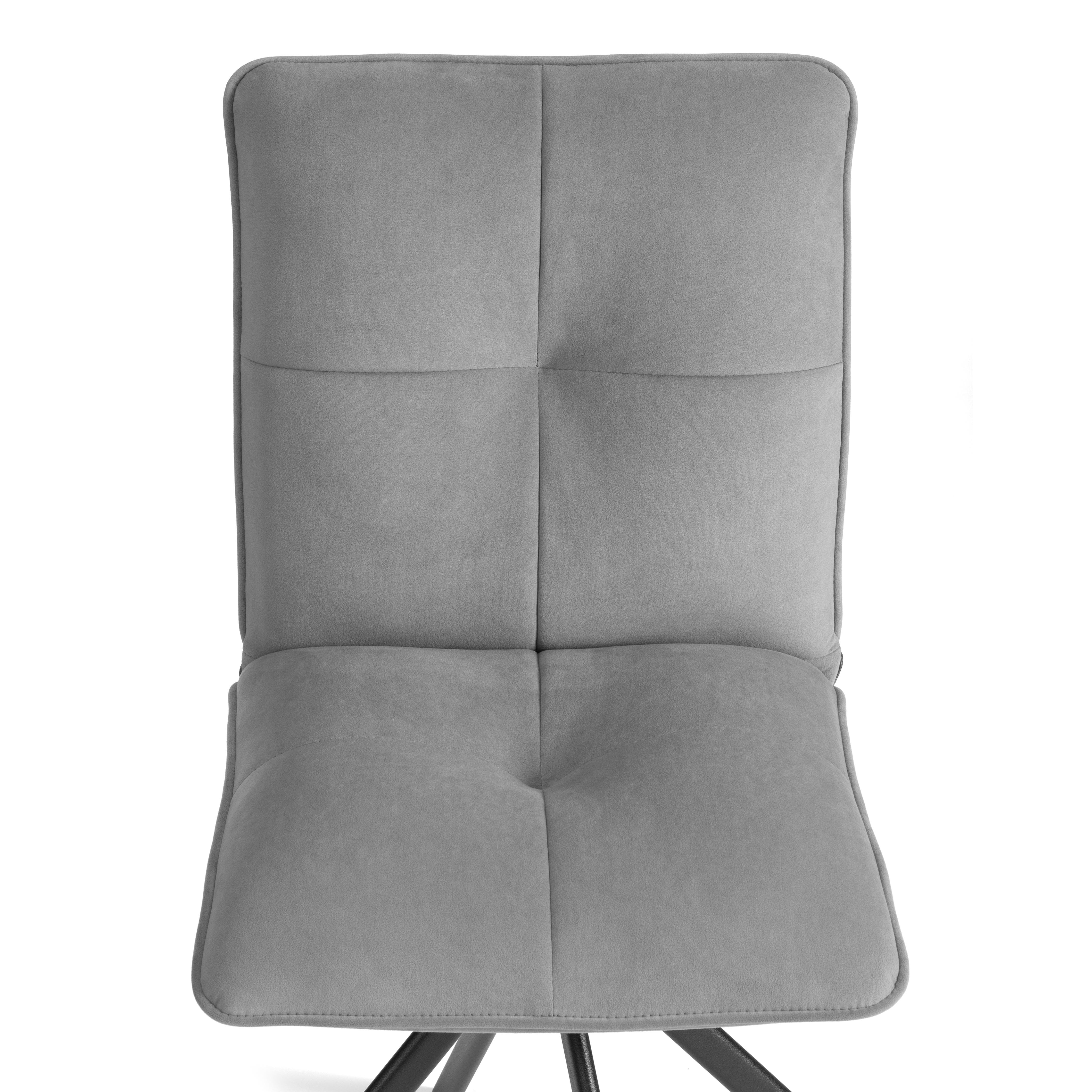 Стул TETCHAIR велюр серый - фото 15