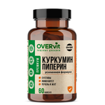 Куркумин Пиперин OVER БАД Замедление процессов старения 60 капсул
