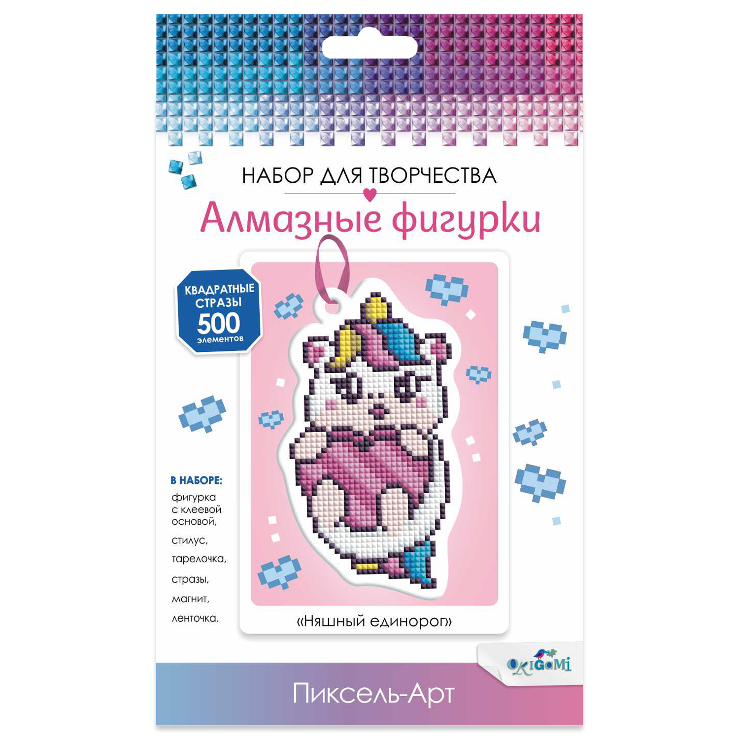 Алмазная мозаика ORIGAMI Няшный единорог - фото 1