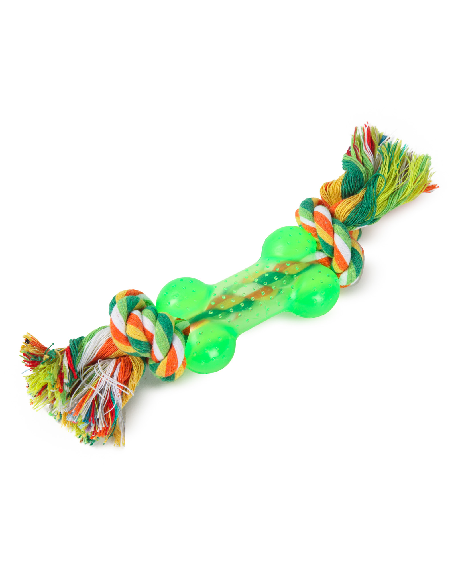 Изображение товара Игрушка для собак Barbaks Кость на канатике 32см - прочная и безопасная для активных питомцев