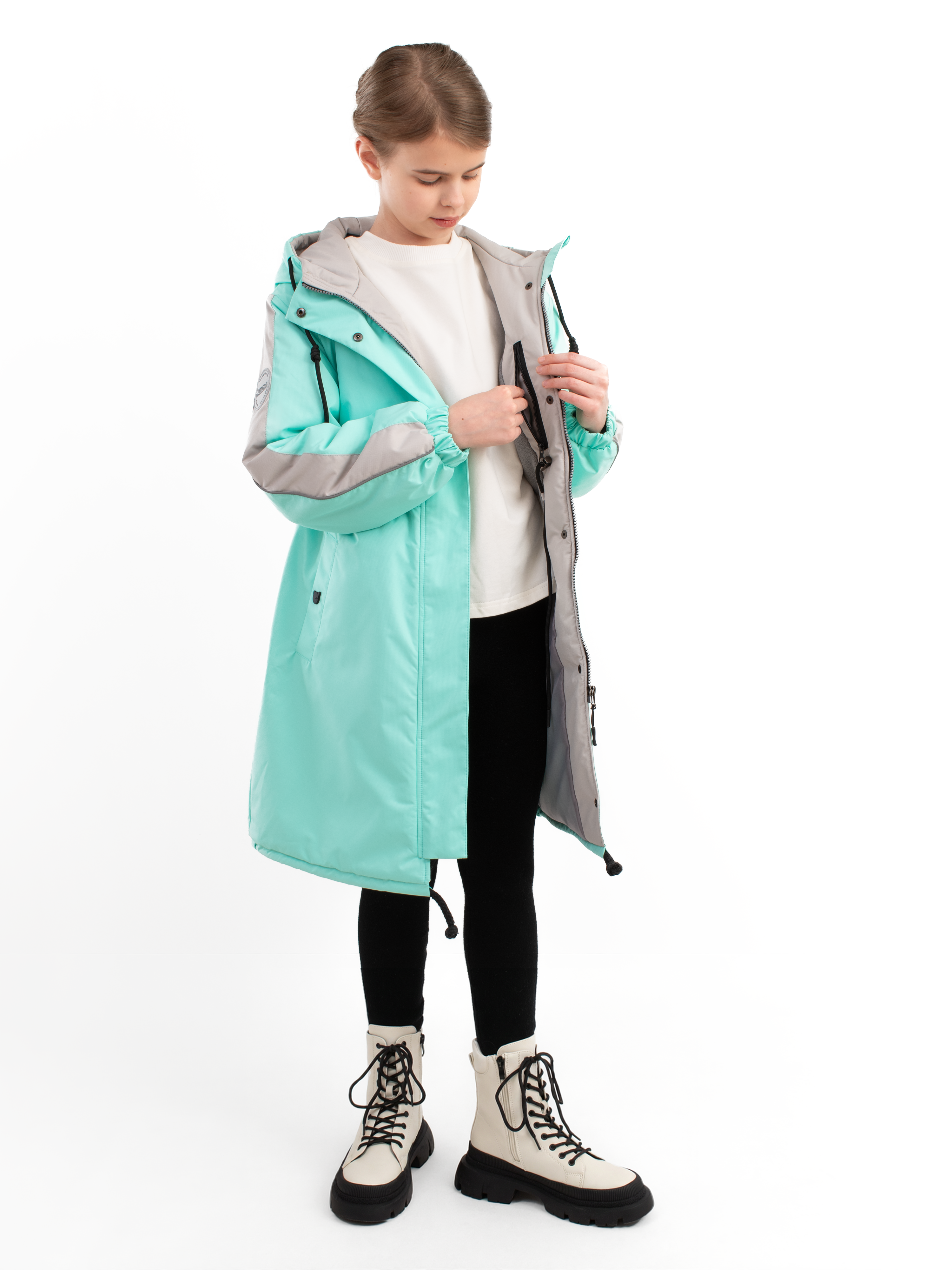 Пальто AllisZhuk 481-01/мятный - фото 5