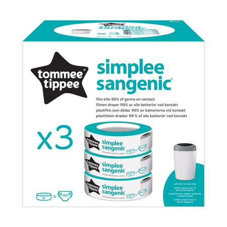 Кассета для накопителя Tommee tippee сменная 3шт 87033502