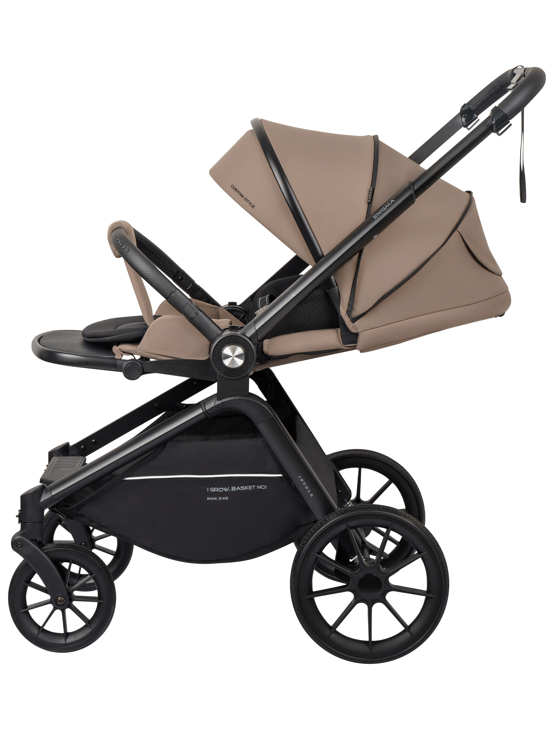 Коляска 3в1 JOVOLA Enigma коричневый - фото 30
