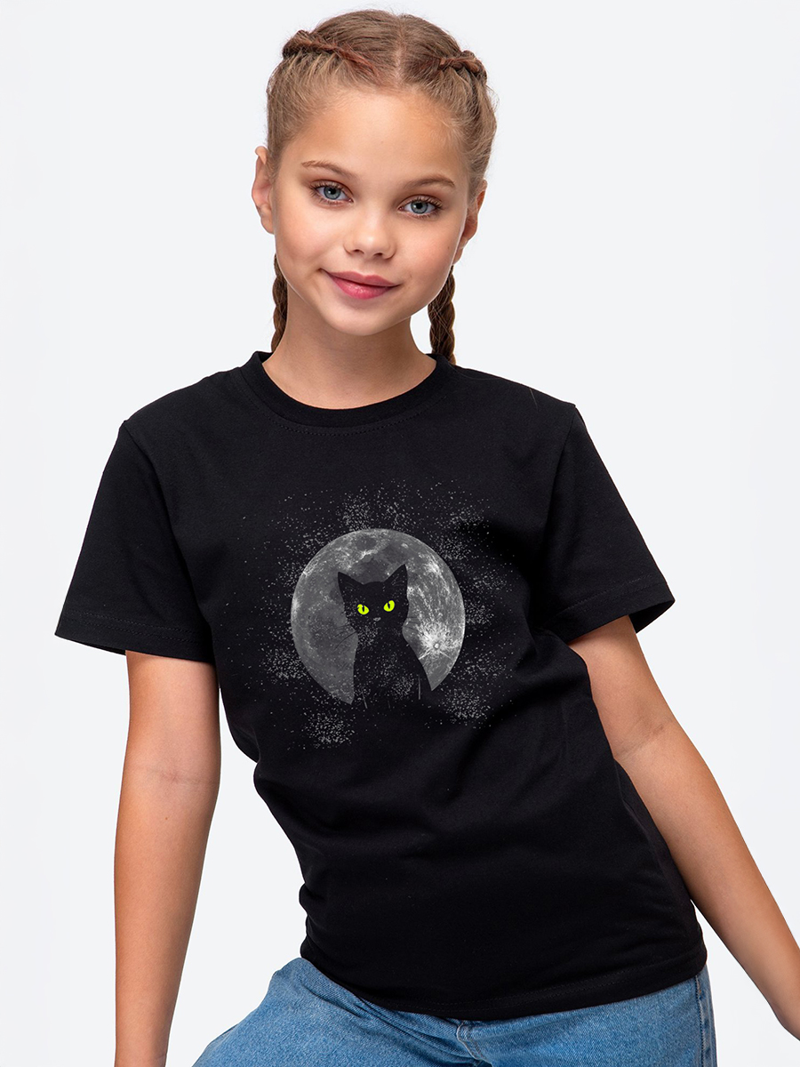 Футболка HappyFox HF55011Mночной.кот.черный - фото 1