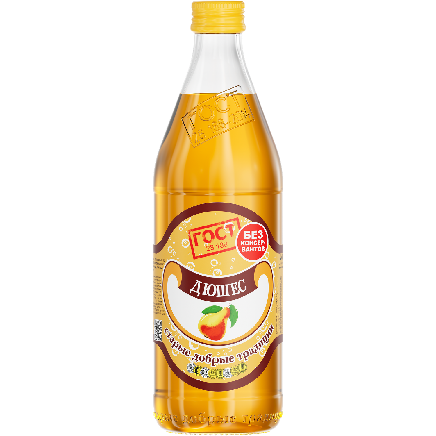 Напиток Старые добрые традиции Дюшес безалкогольный 0.5л - фото 1