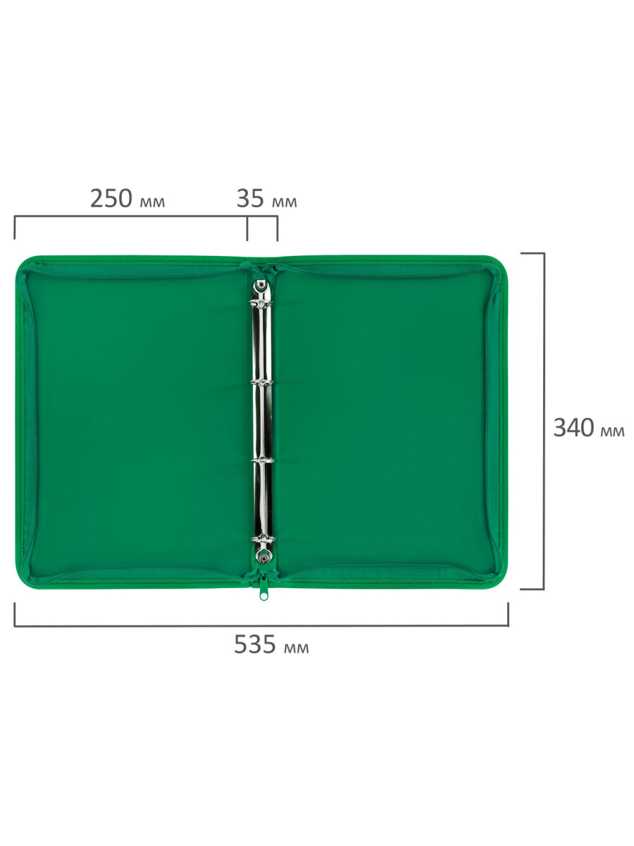Папка на кольцах Brauberg А4 - фото 6