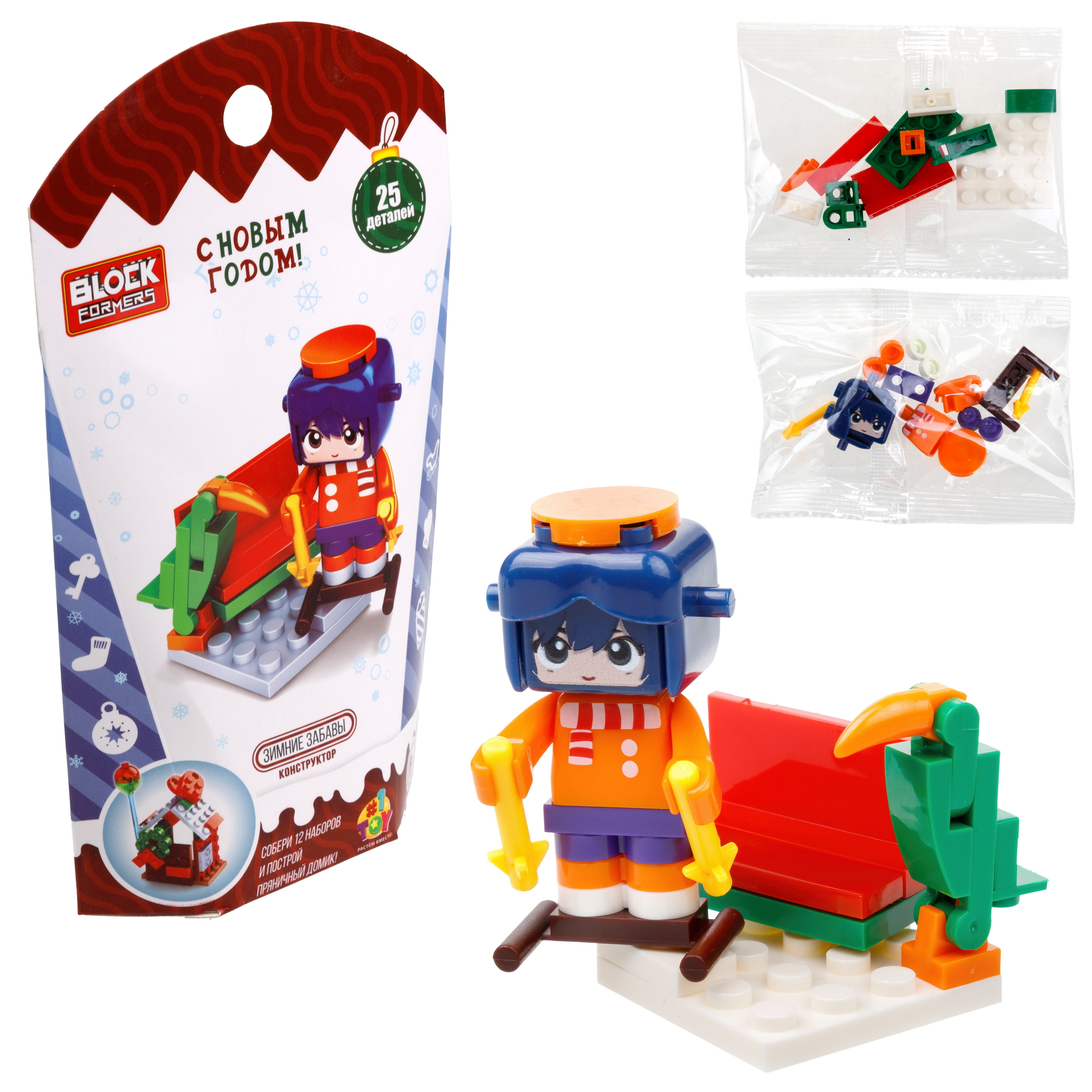 Конструктор 1TOY Blockformers Новый год блочный - фото 60