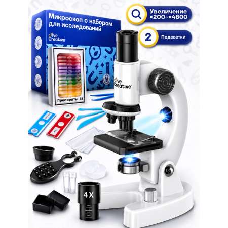 Микроскоп Give Creative детский школьный, 6 режимов