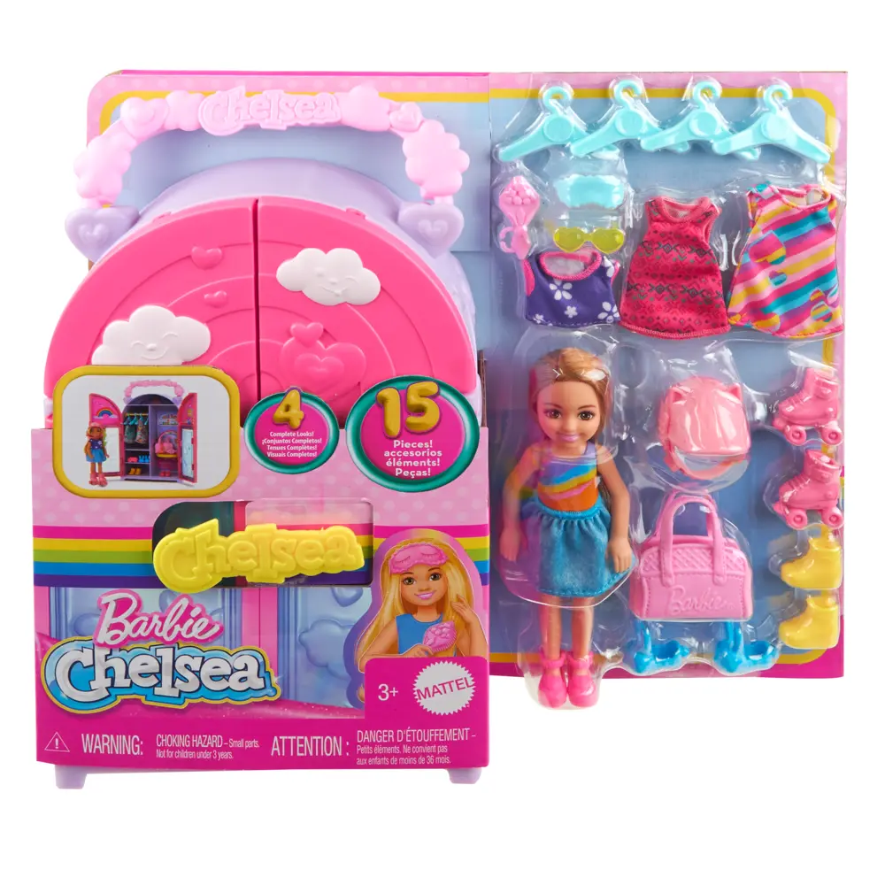 Кукла мини Barbie Chelsea Шкаф Челси HXN03 HXN03 - фото 2