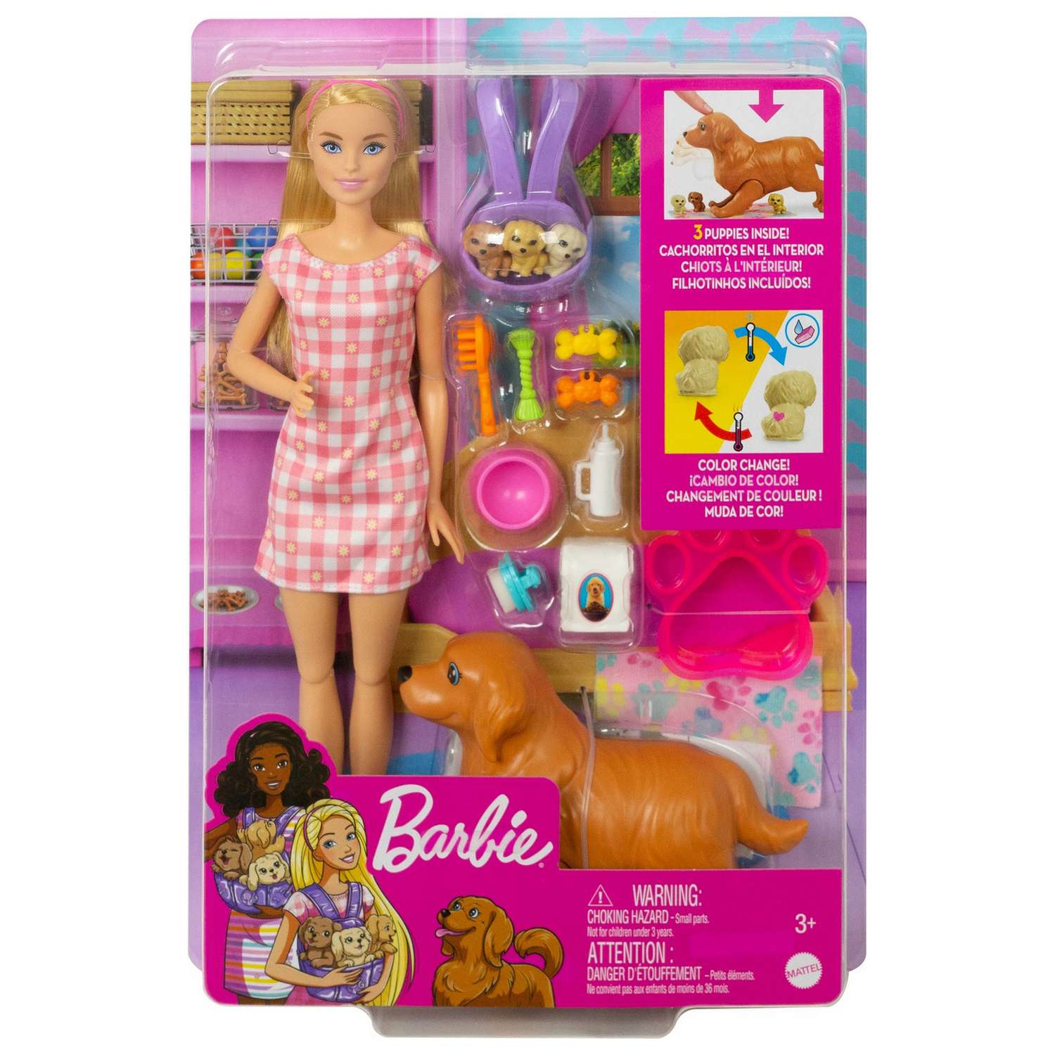 Кукла модельная Barbie Новорожденные щенки HCK75 - фото 2