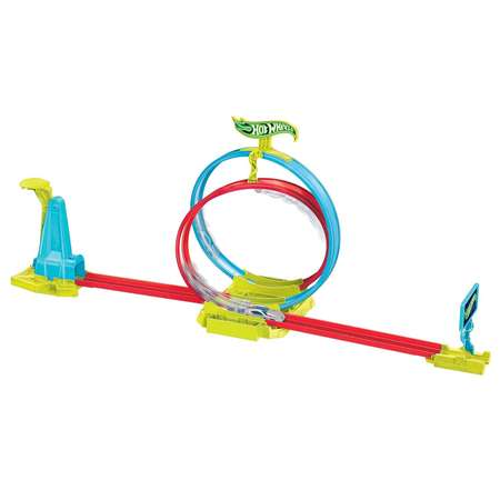Трек Hot Wheels Двойной поворот с пусковой установкой