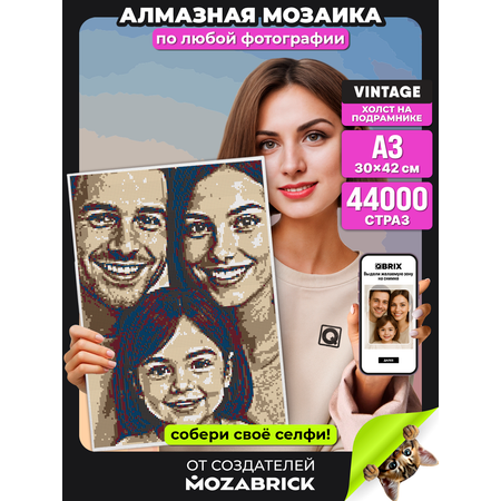 Алмазная мозаика QBRIX Vintage