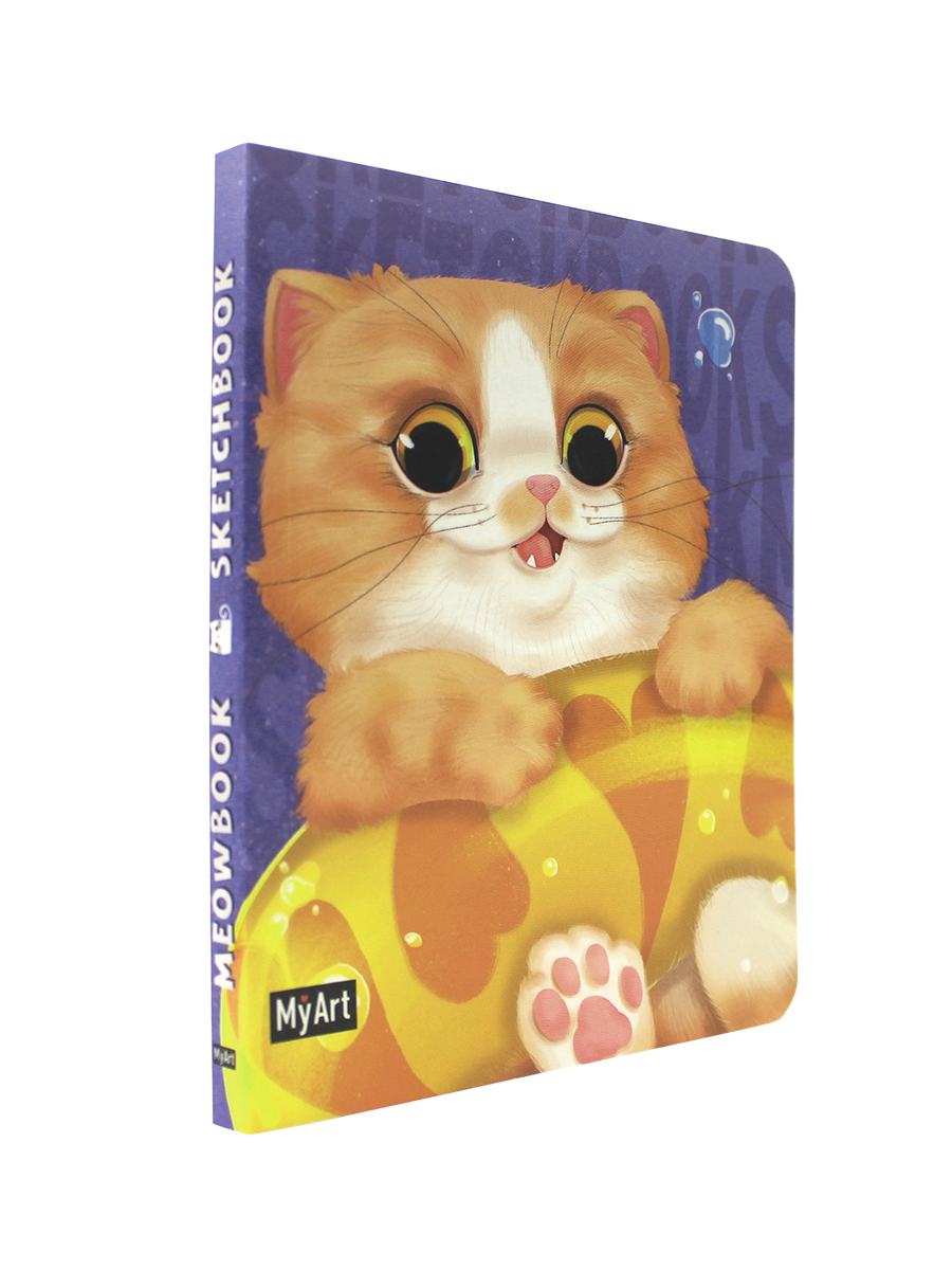 Скетчбук Проф-Пресс карманный блокнот Meowbook. А6 80 лист. 1 шт. - фото 6
