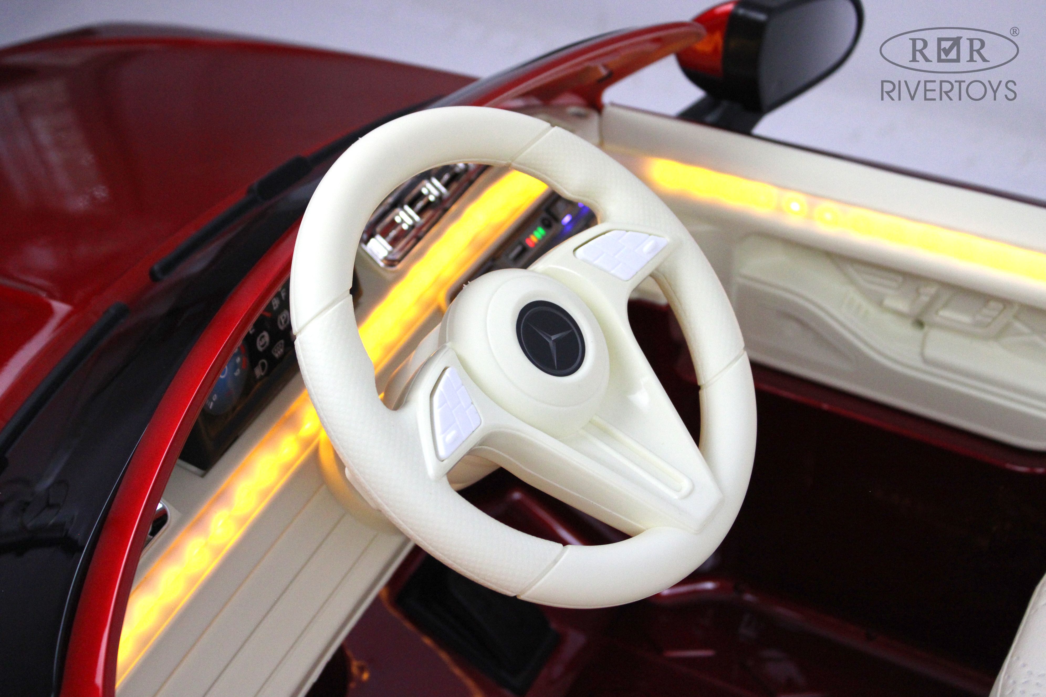Электромобиль RIVERTOYS Mercedes М333БХ-RED-GLANEC С пультом ДУ - фото 9